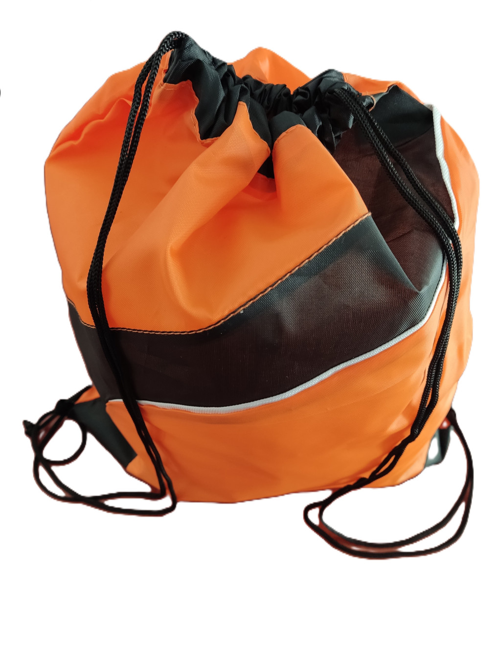 Fényvisszaverő csikos tornazsák, narancs