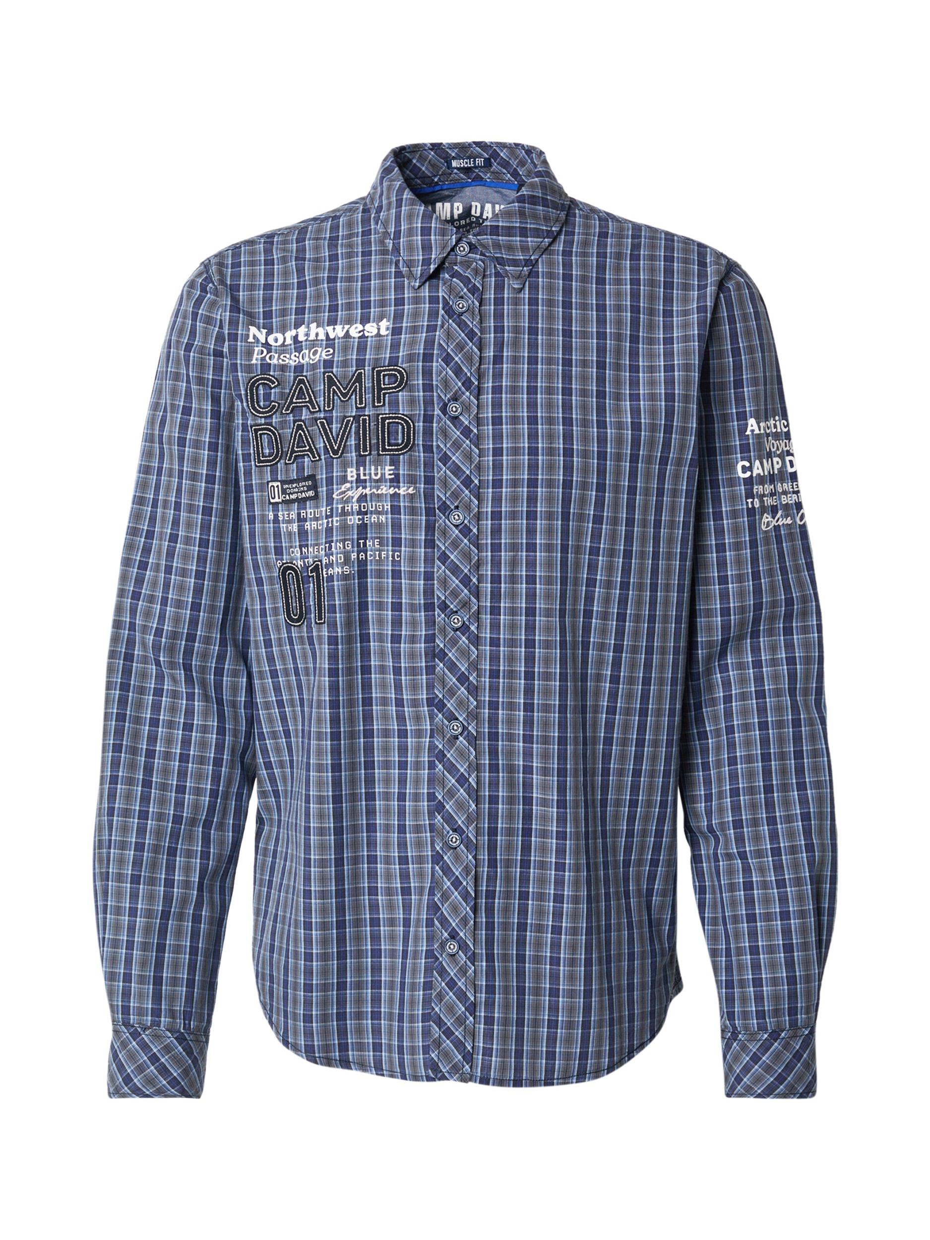 CAMP DAVID Ing kék / galambkék / fehér