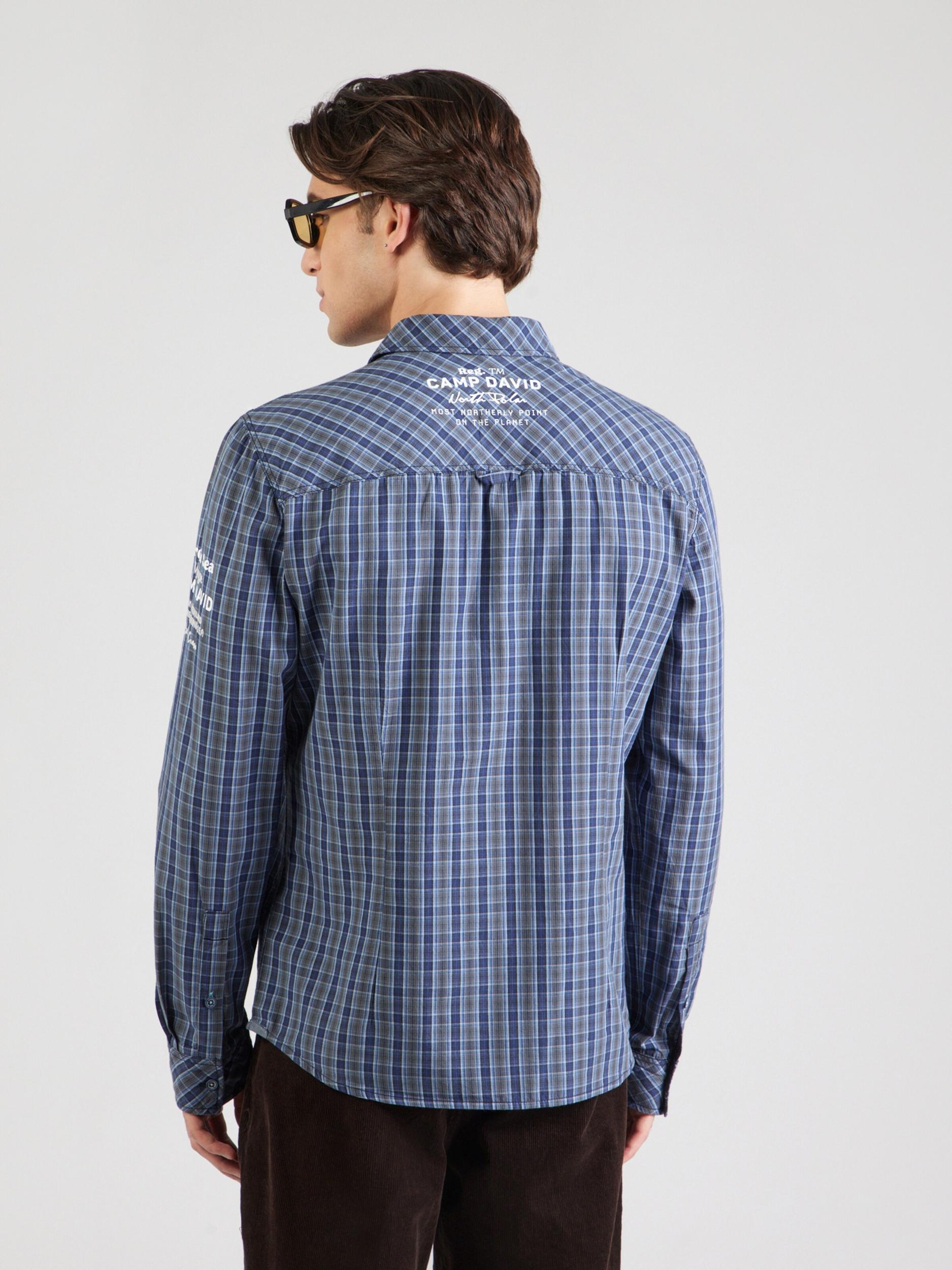 CAMP DAVID Ing kék / galambkék / fehér