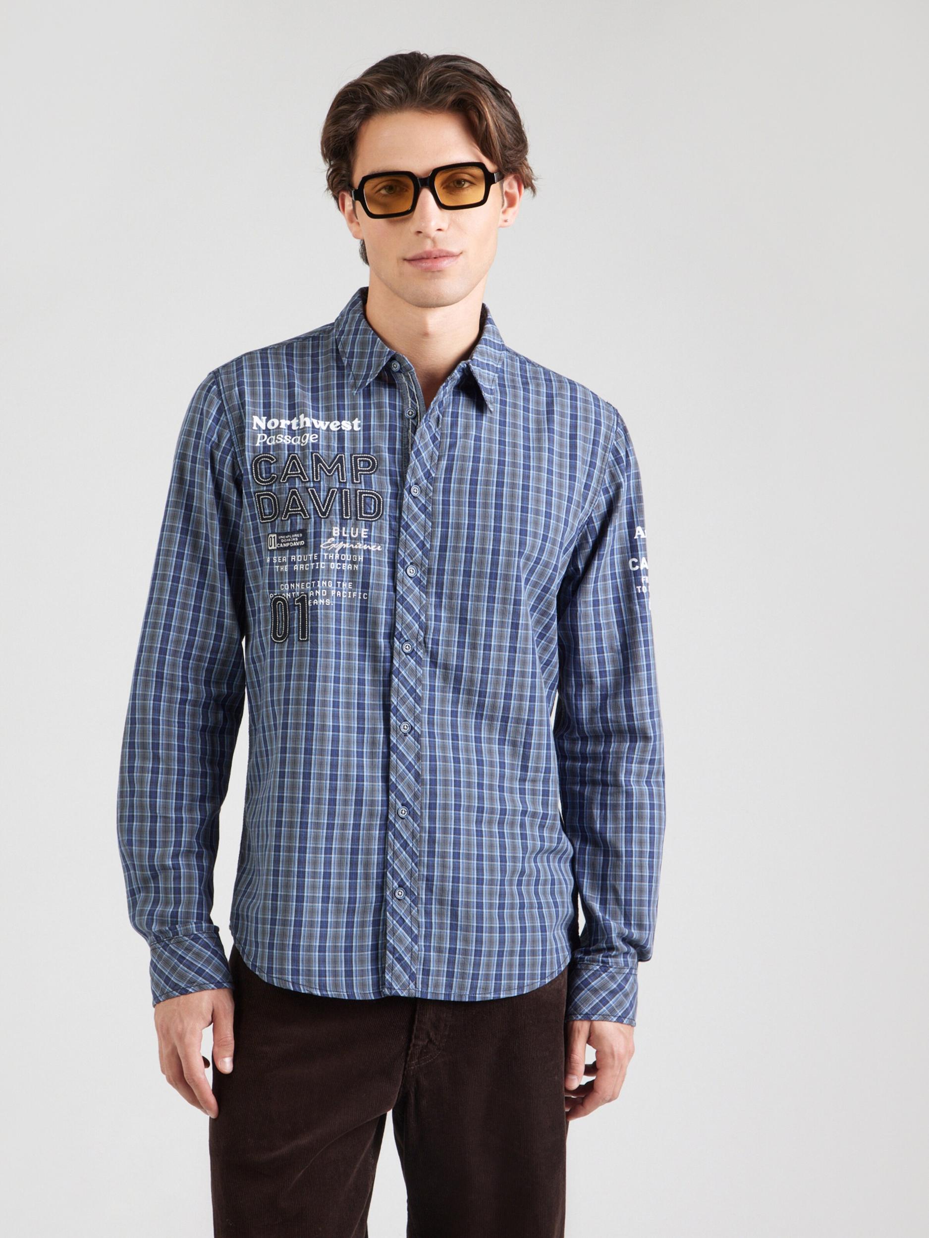 CAMP DAVID Ing kék / galambkék / fehér