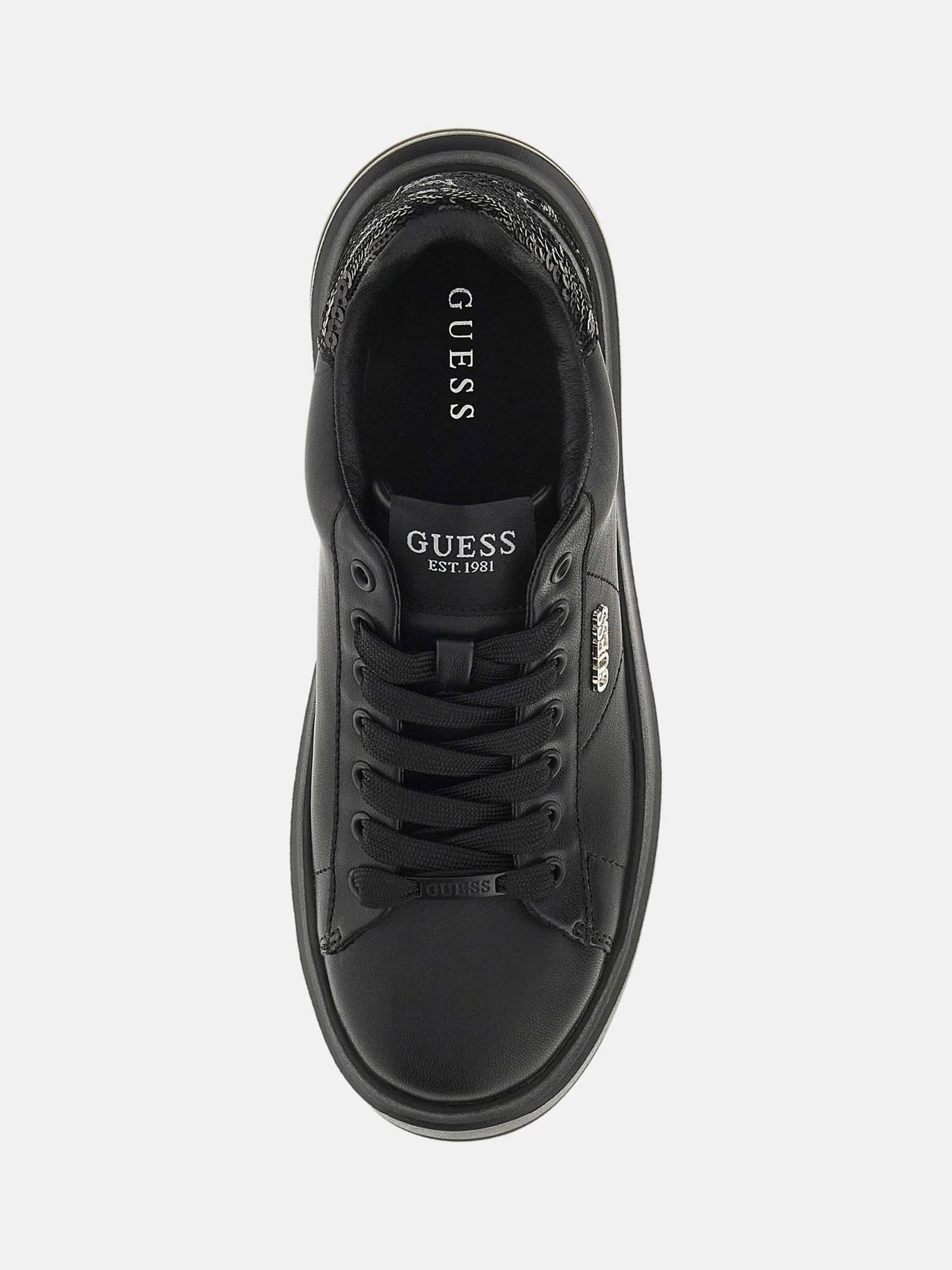 GUESS Rövid szárú sportcipők 'Elbina' fekete