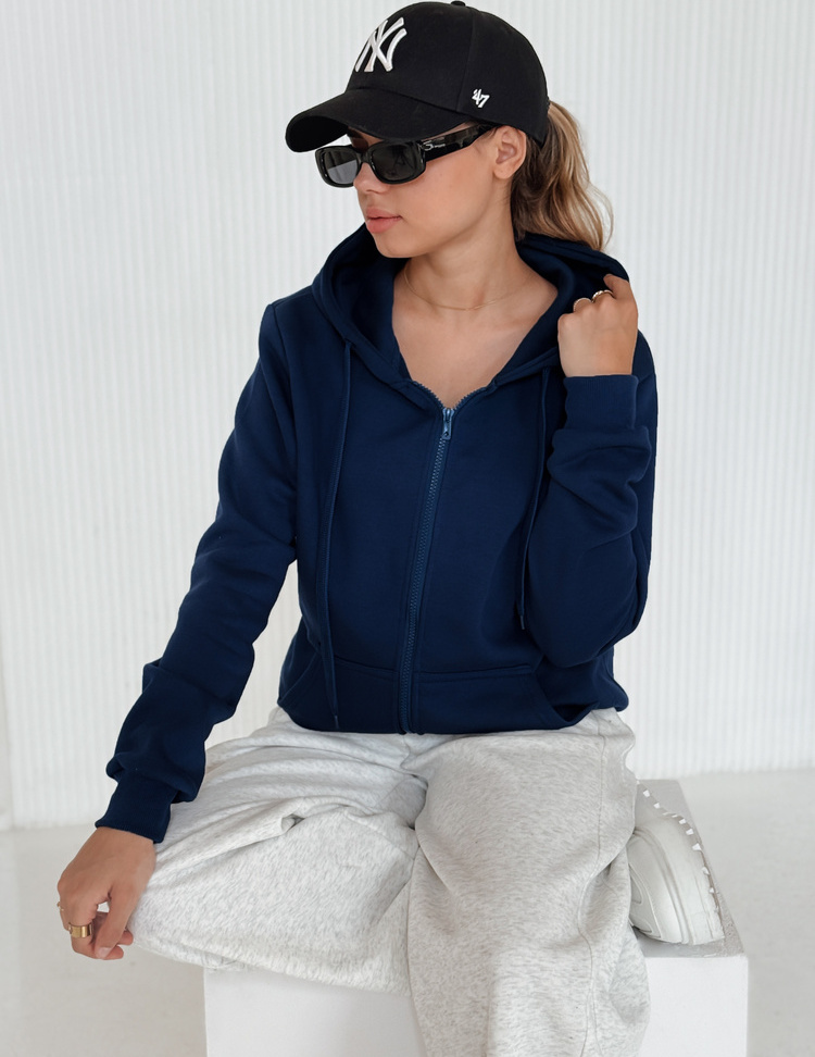 BASIC Sötétkék sportpulóver VICTORIA BY1202