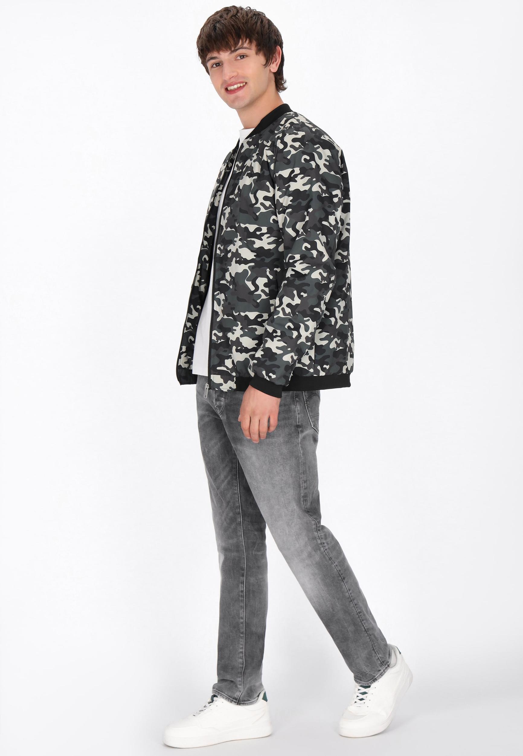 MO Átmeneti dzseki barna / zöld / fehér