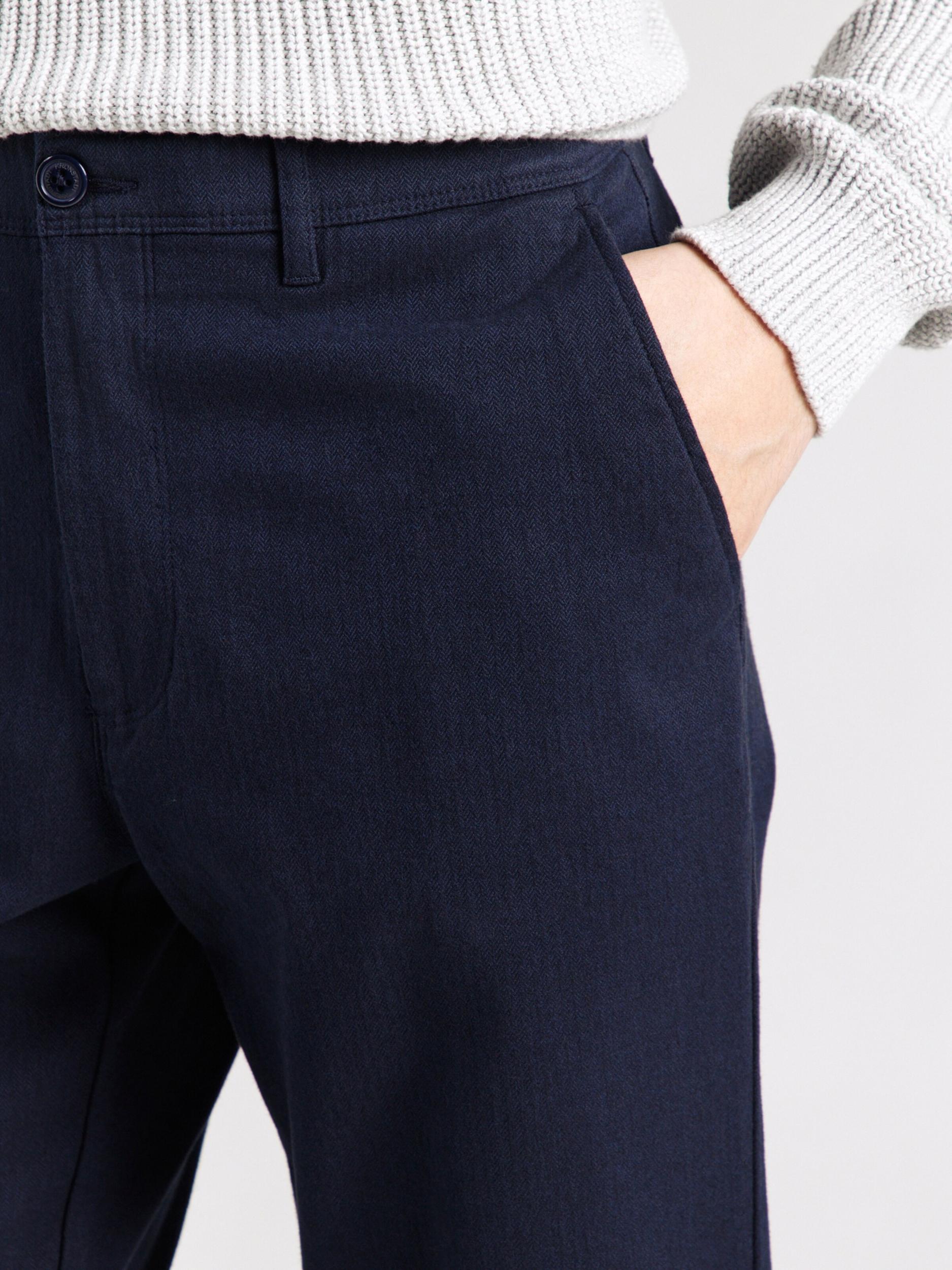 Kronstadt Chino nadrág 'Sean' tengerészkék