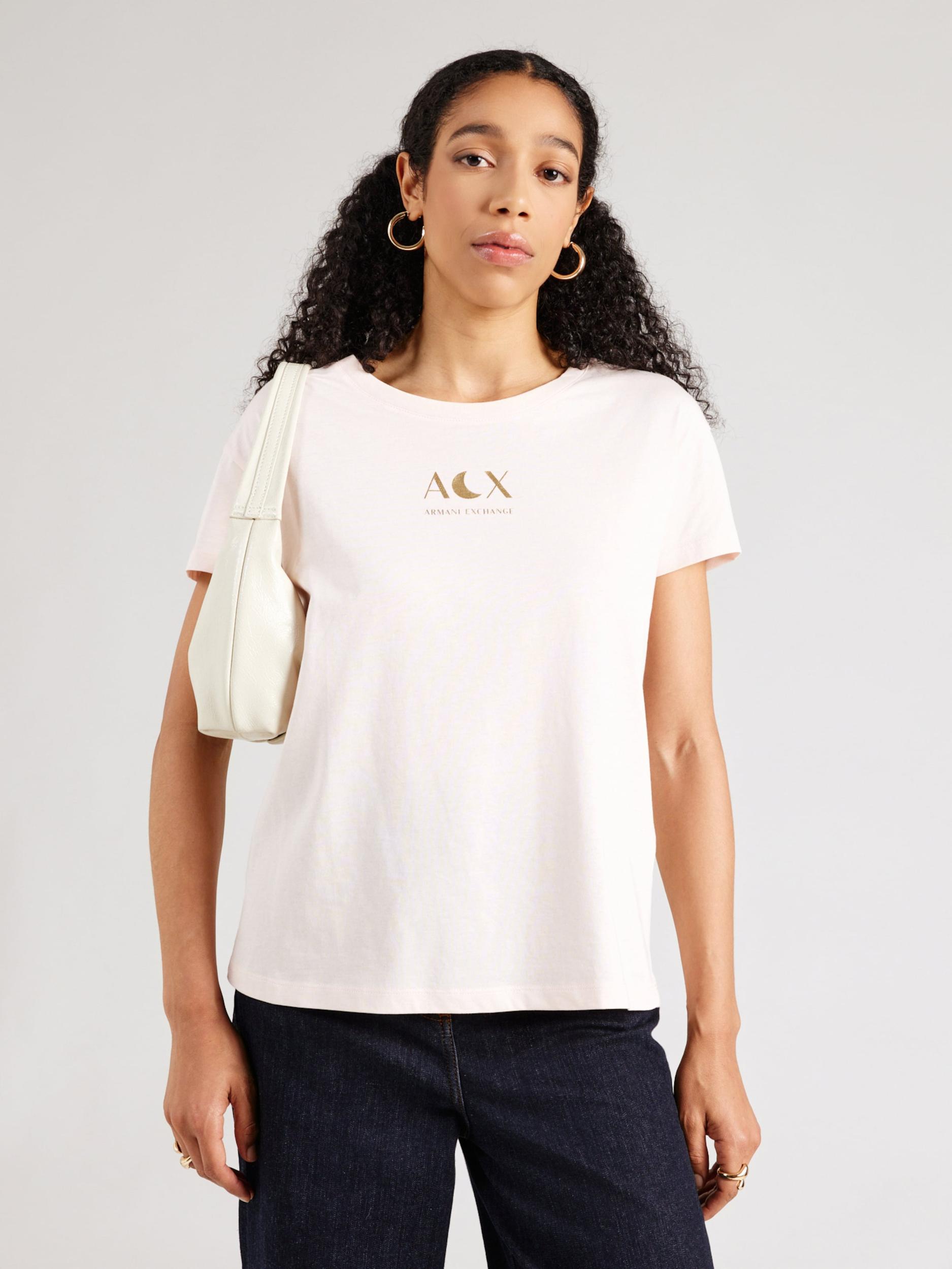 ARMANI EXCHANGE Póló méz / rózsa