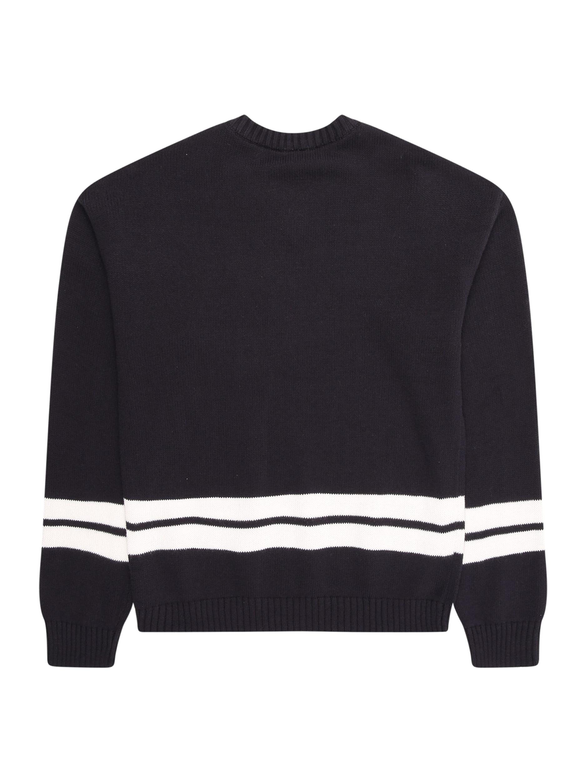 ONLY GIRLS Pulóver 'KOGJANNY' bézs / éjkék / fehér