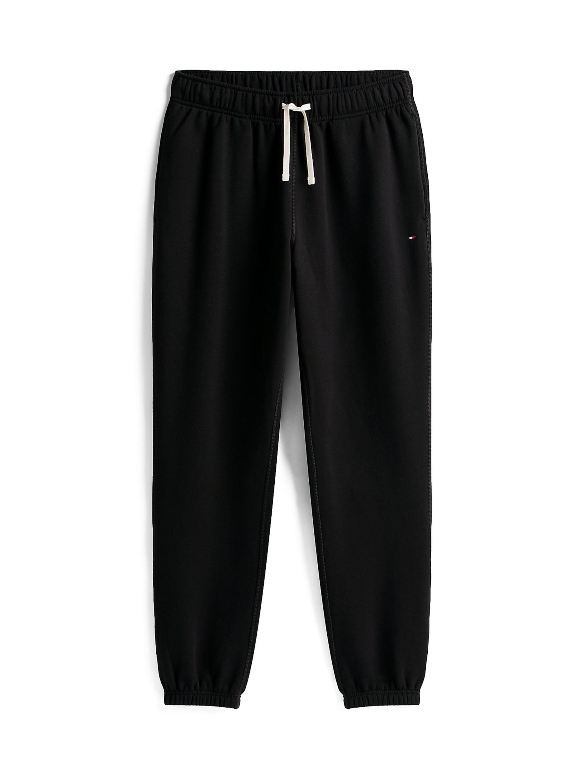 TOMMY HILFIGER Nadrág 'Essential' piros / fekete / fehér