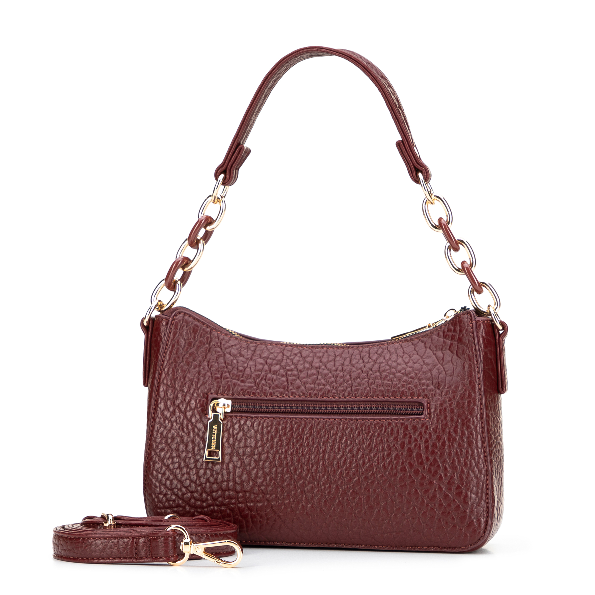 Wittchen Kis műbőr női táska bordó