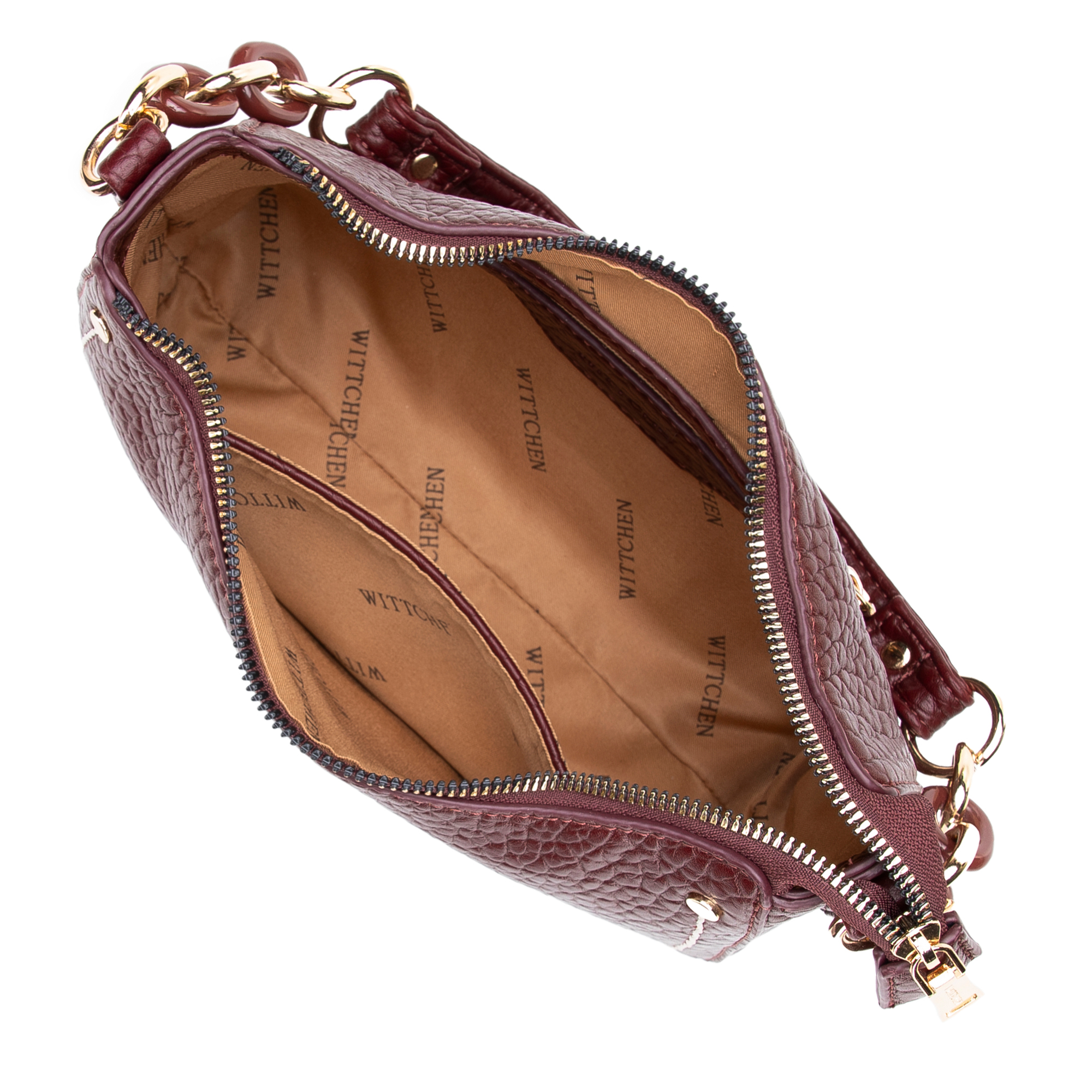 Wittchen Kis műbőr női táska bordó