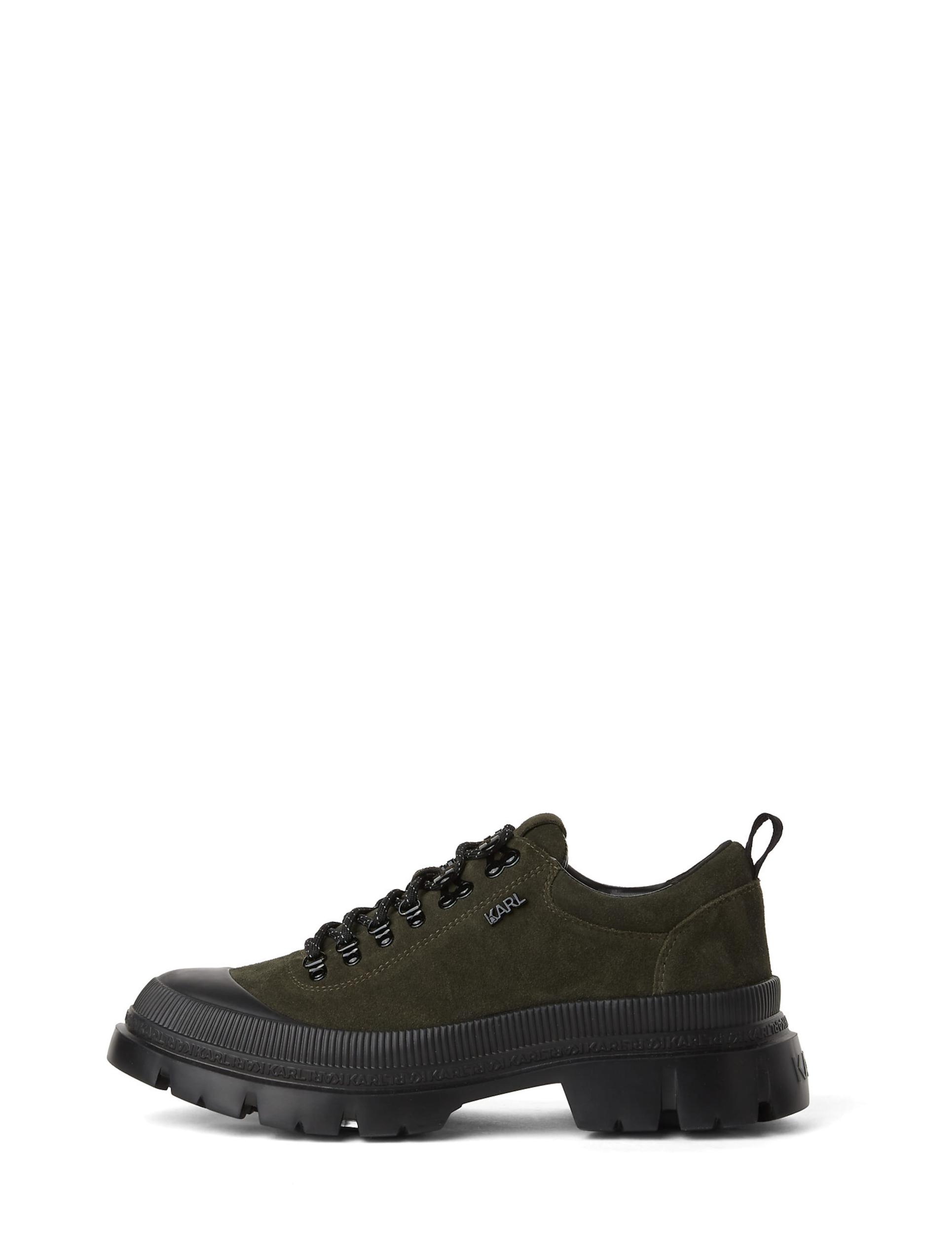 Karl Lagerfeld Fűzős cipő khaki / fekete