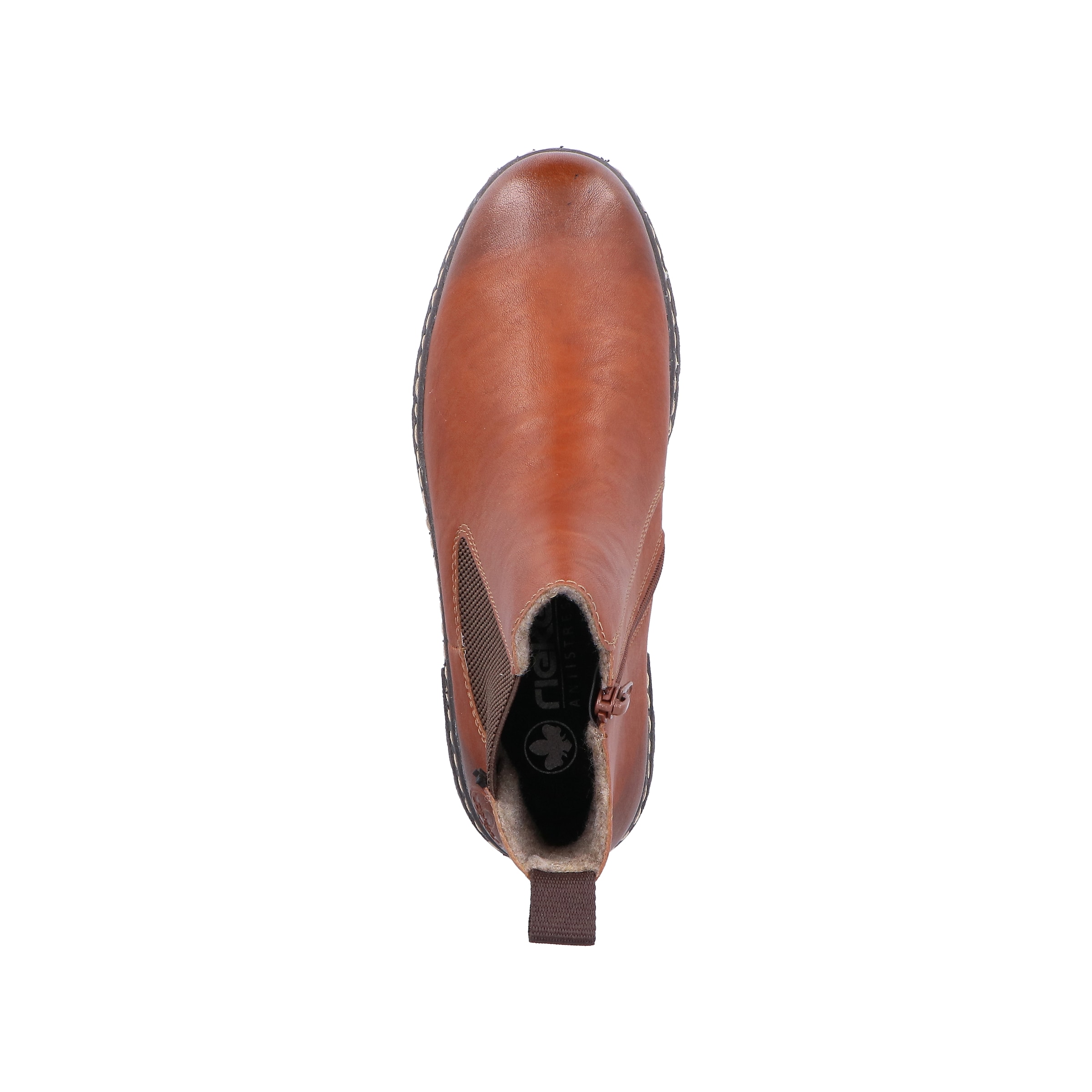 Rieker Chelsea csizmák rozsdabarna