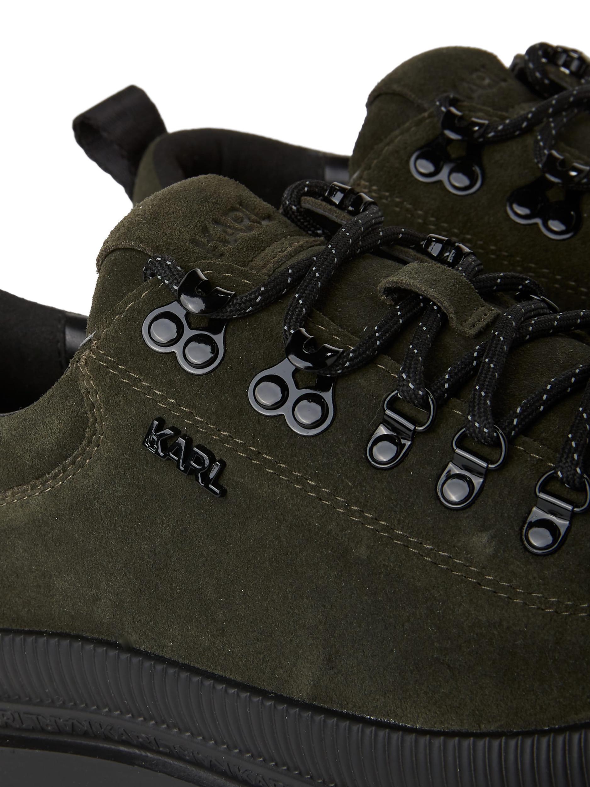 Karl Lagerfeld Fűzős cipő khaki / fekete
