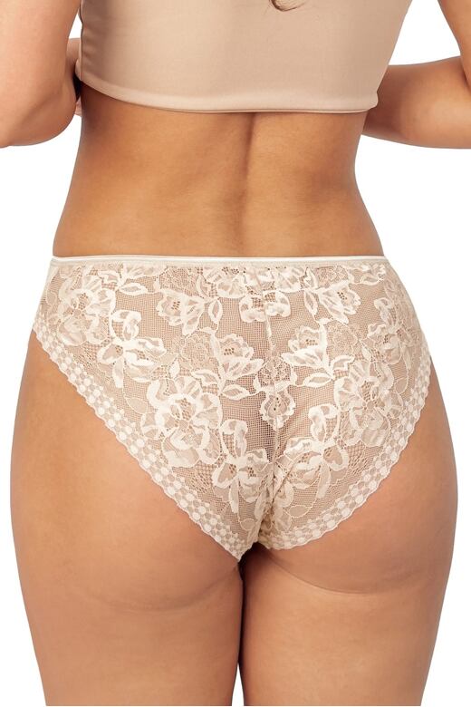 Donna 233 csipkés bugyi, bézs