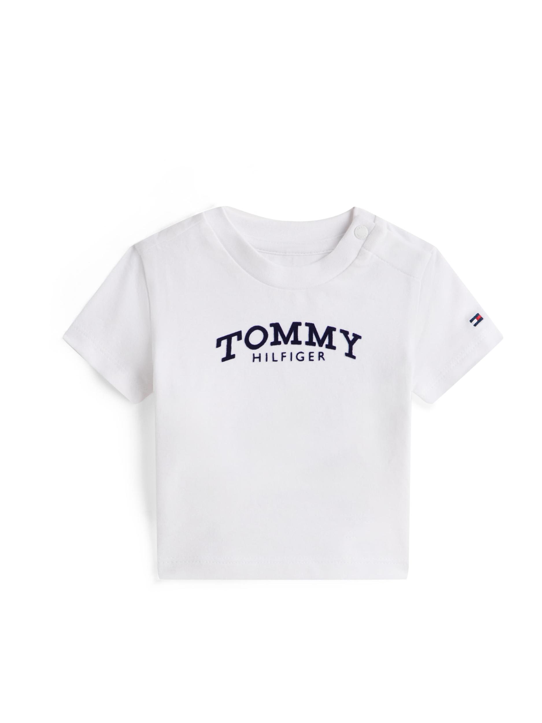 TOMMY HILFIGER Póló tengerészkék / fehér