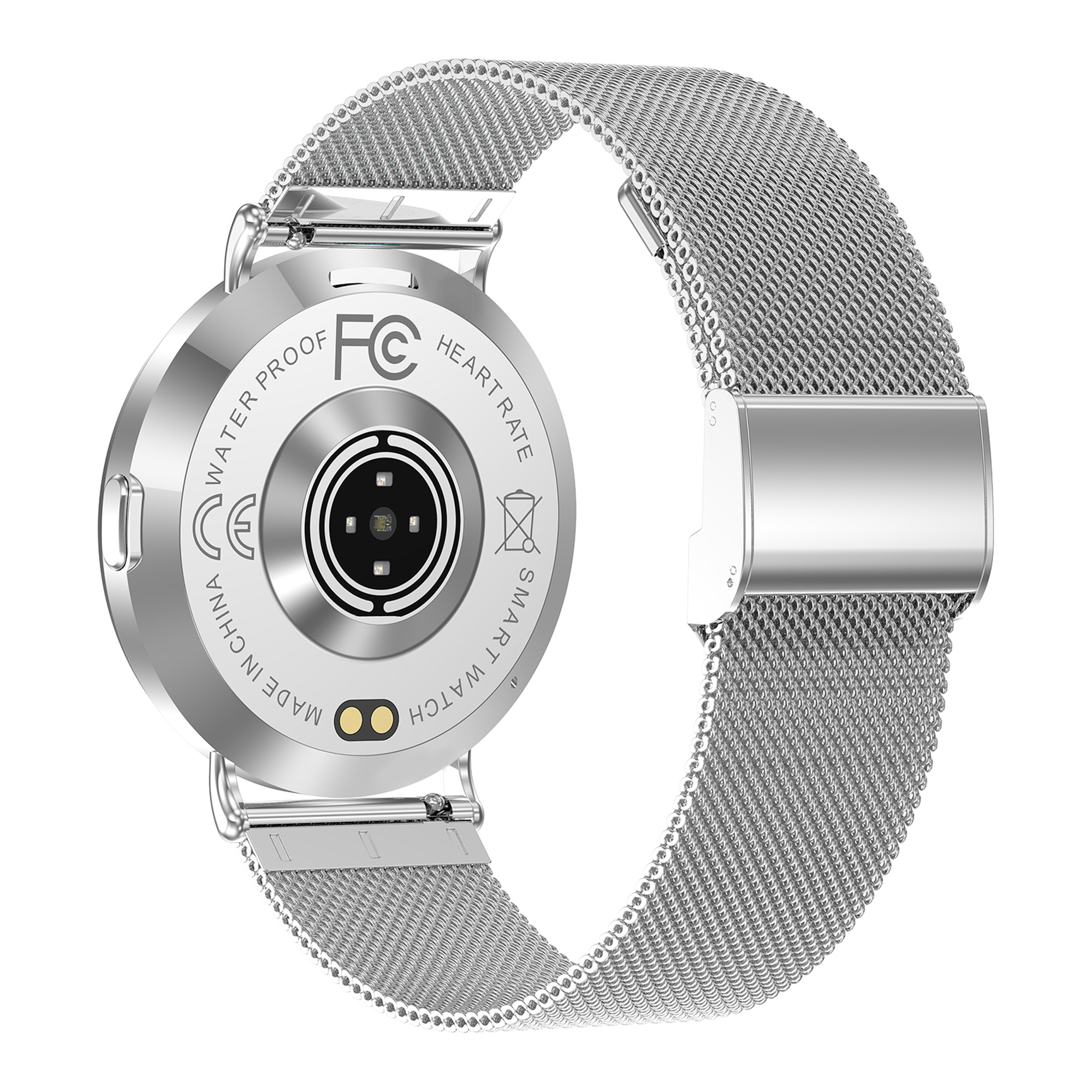 Madvell Elori ezüst okosóra szilikon szíjjal