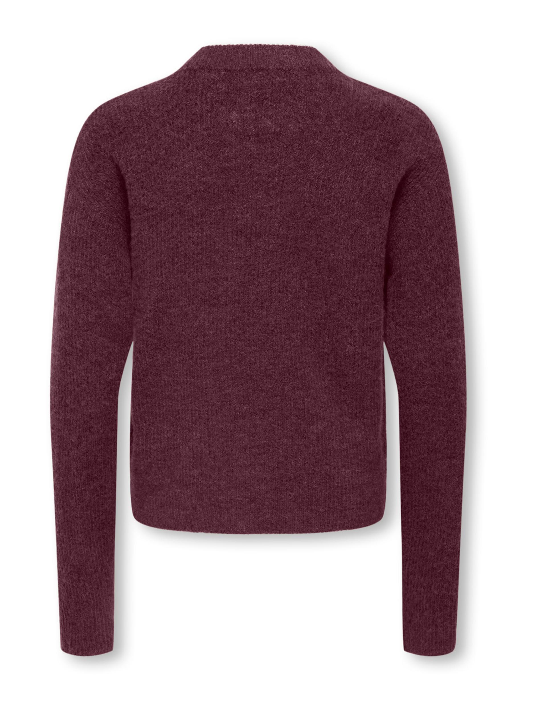 ONLY GIRLS Kardigán 'KOGCAMILLA' borvörös