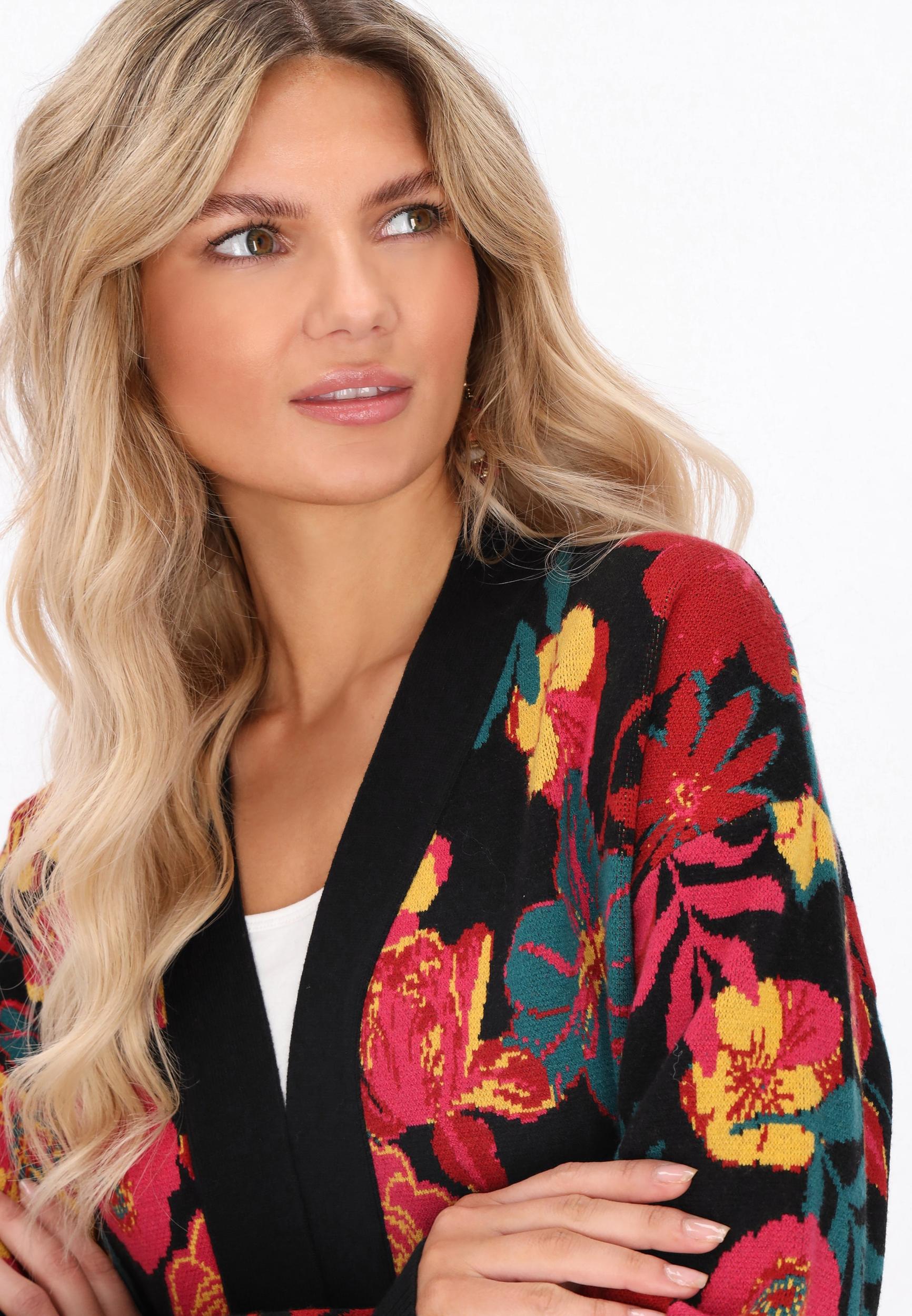 usha FESTIVAL Kardigán sárga / smaragd / piros / fekete