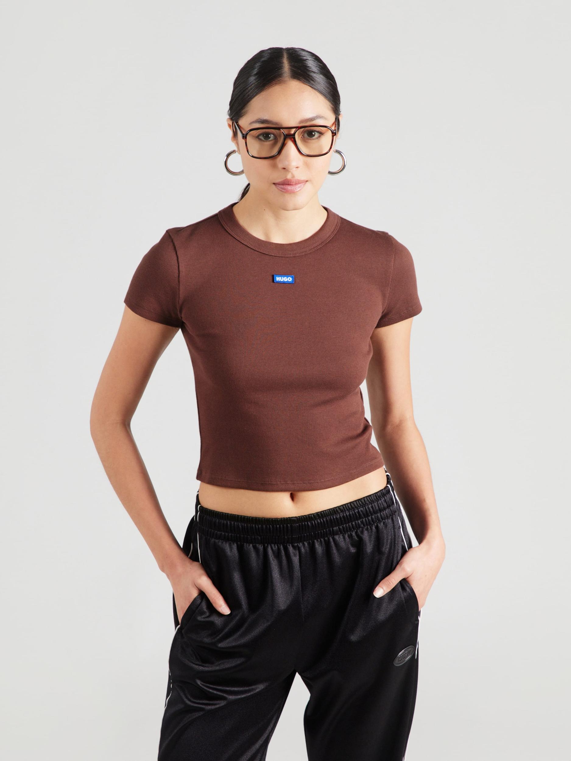 HUGO Póló csokoládé