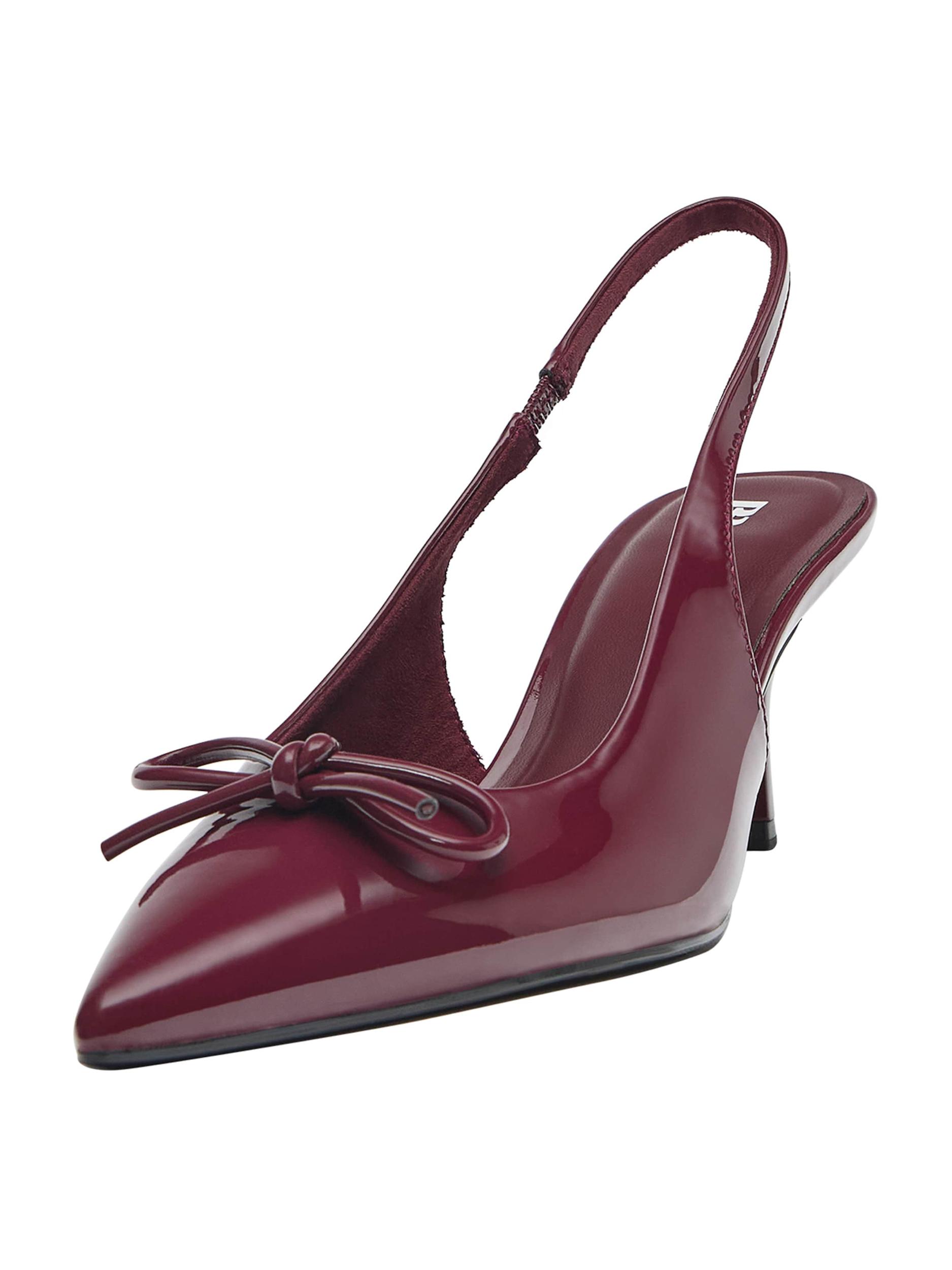 Pull&Bear Sling körömcipők gesztenyebarna