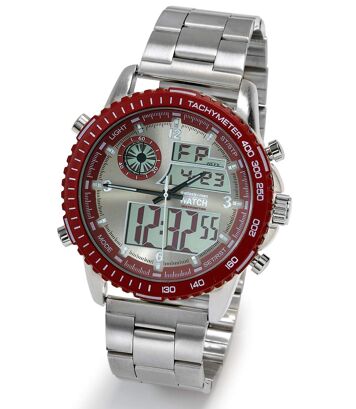 Karóra + 2 cserélhető óraszíj Atlas For Men Szürke