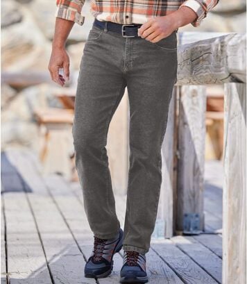 Félig elasztikus derekú Regular farmer Atlas For Men Szürke