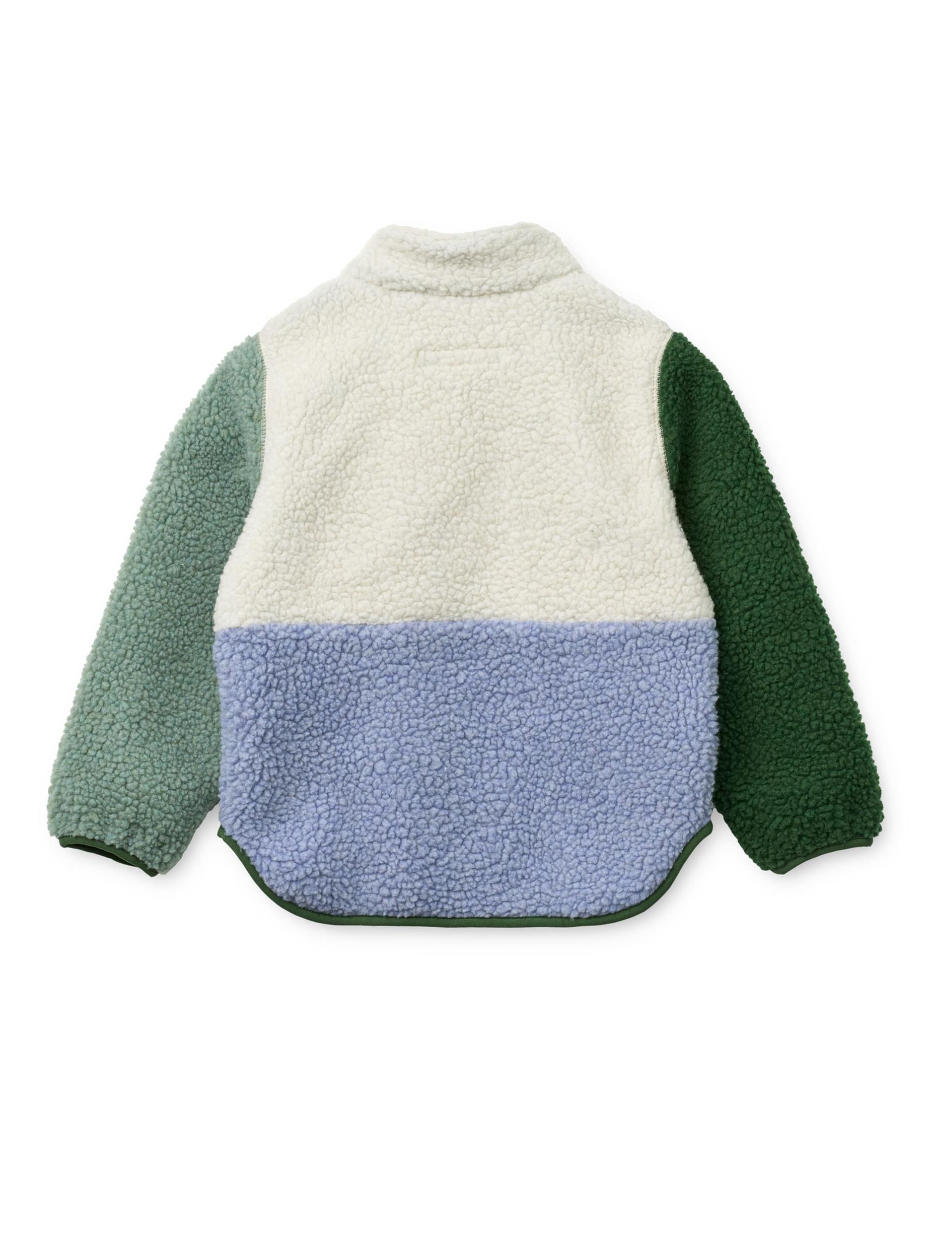 Liewood Átmeneti dzseki 'Nolan' világoskék / pasztellzöld / sötétzöld / fehér