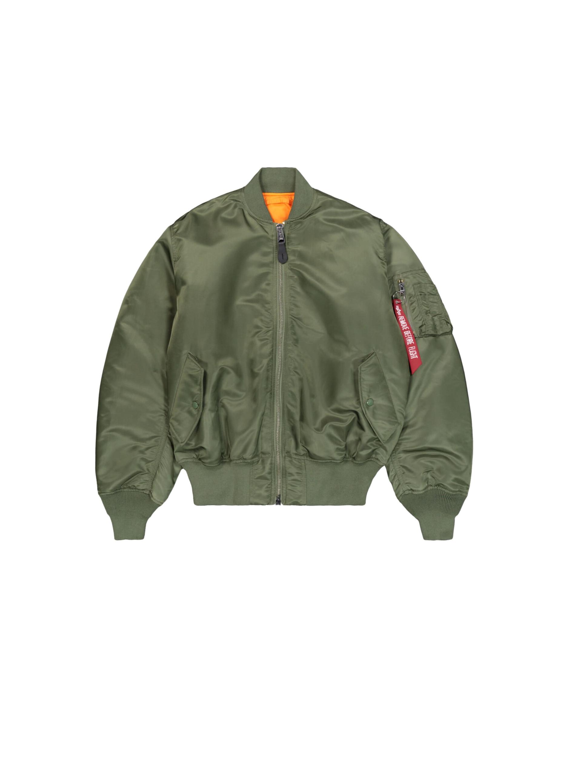 ALPHA INDUSTRIES Átmeneti dzseki 'MA-1 Heritage' zöld