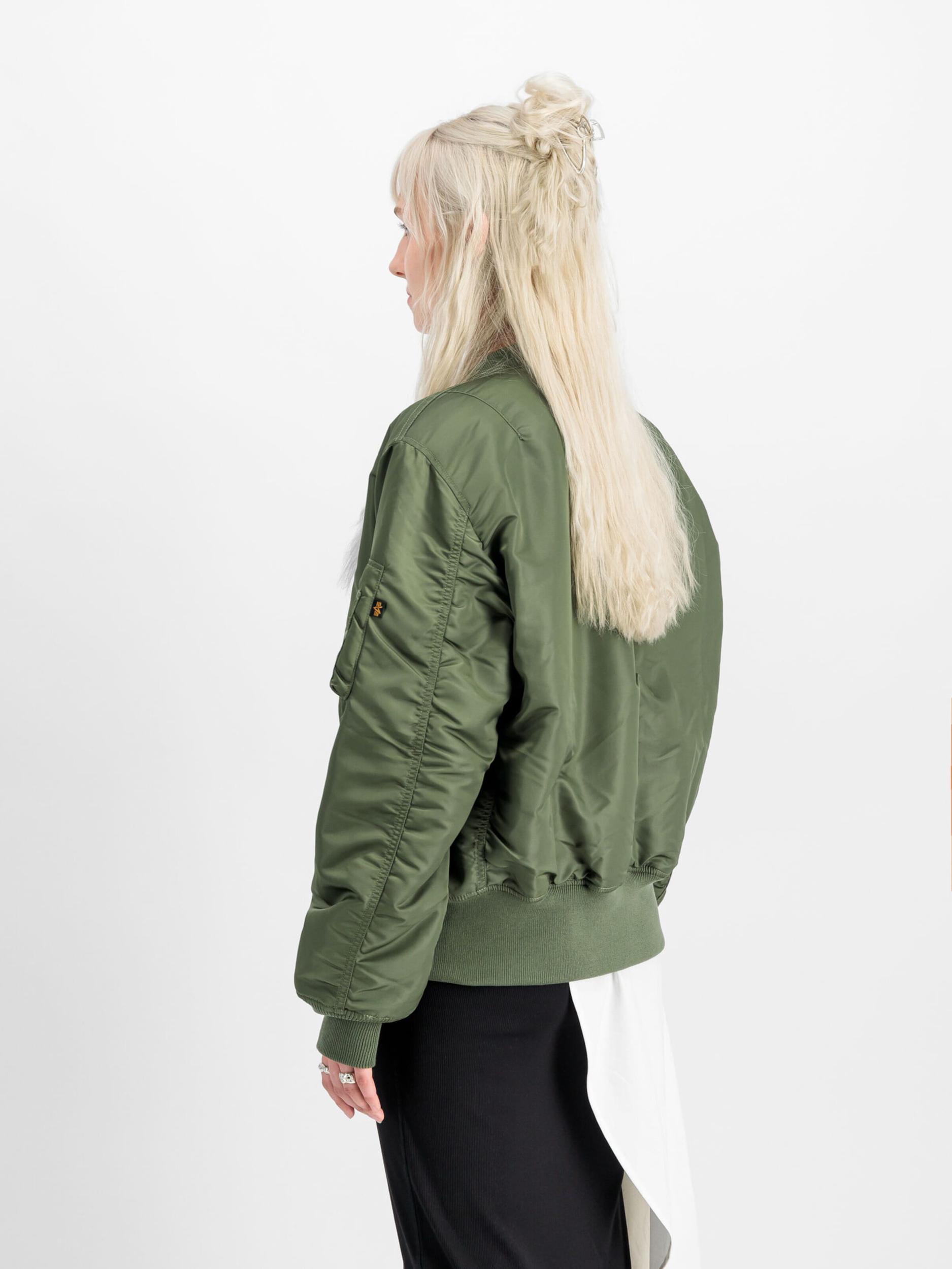 ALPHA INDUSTRIES Átmeneti dzseki 'MA-1 Heritage' zöld