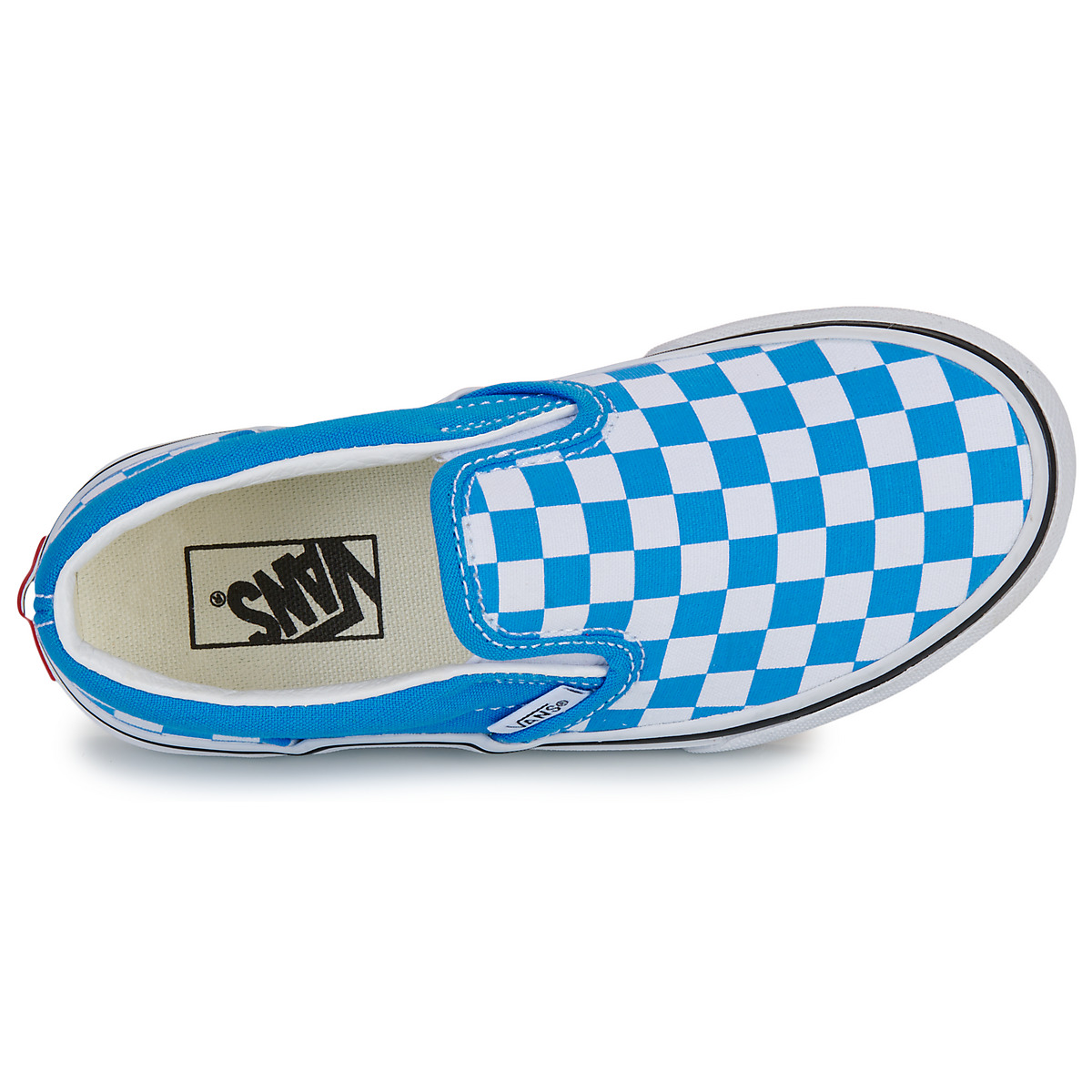 Vans Classic Slip-On COLOR THEORY CHECKERBOARD Bright Azure