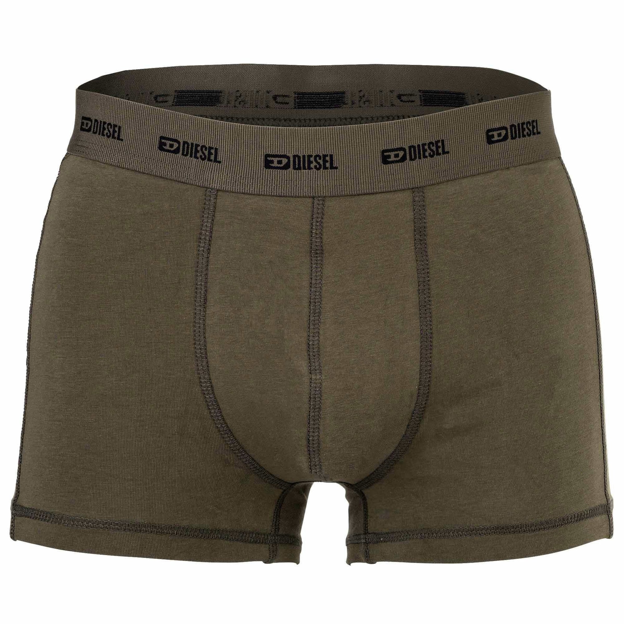 DIESEL Boxeralsók 'Damien' khaki / olíva / fekete