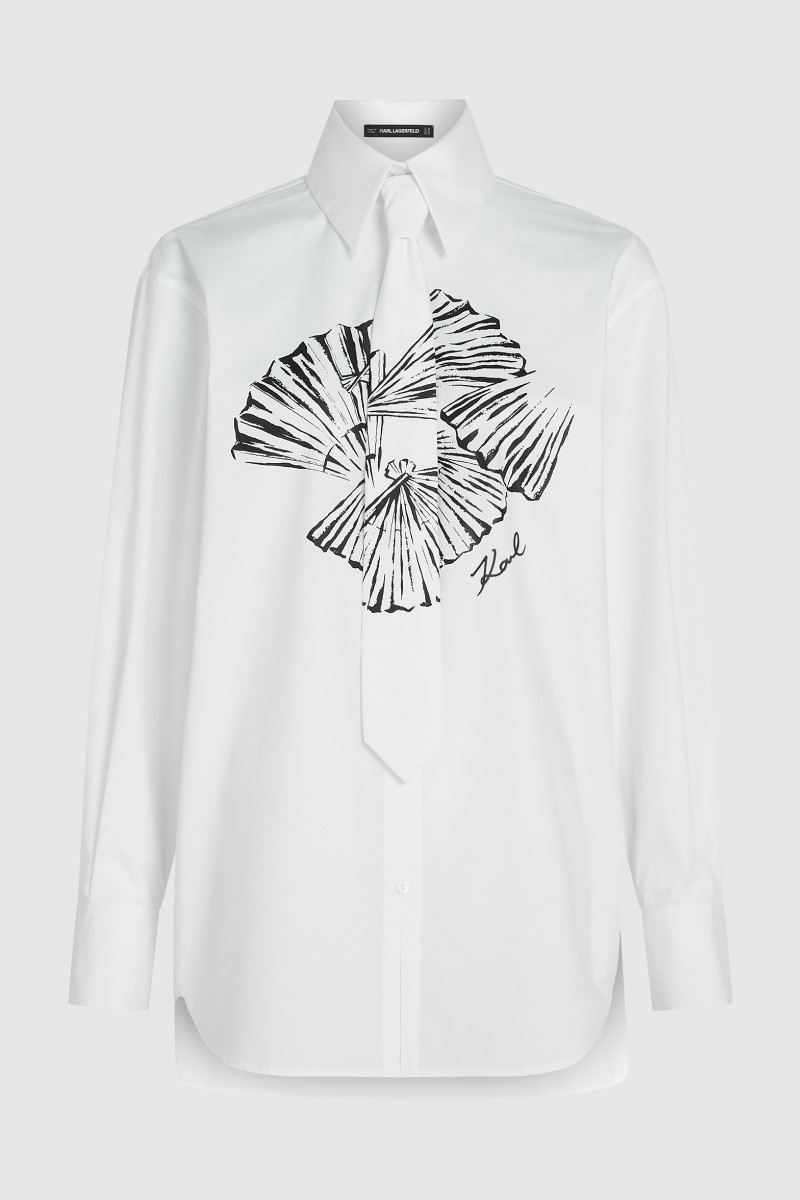 ING KARL LAGERFELD POPLIN TIE SHIRT