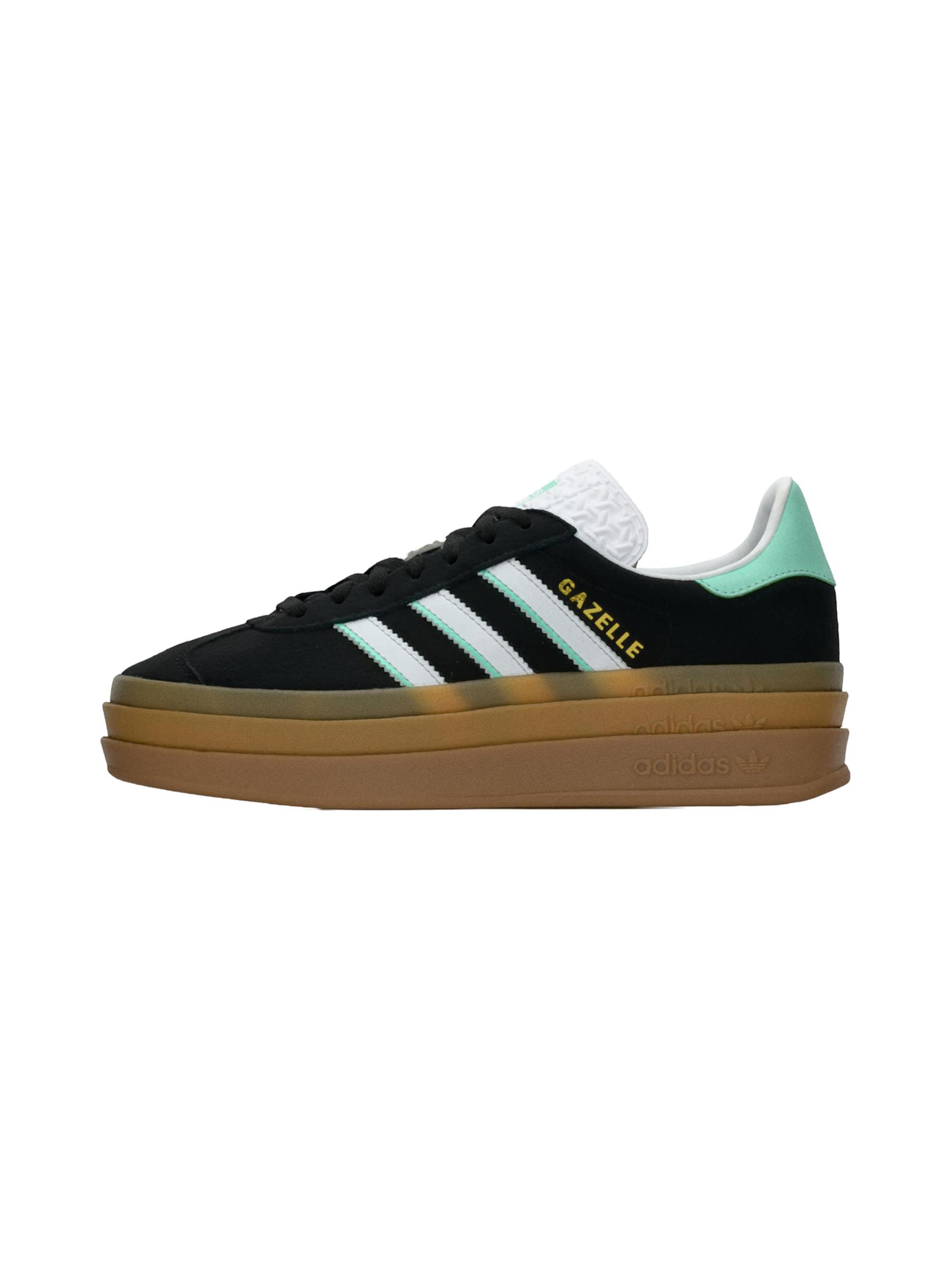 ADIDAS ORIGINALS Sportcipő 'GAZELLE BOLD' vízszín / arany / fekete / fehér