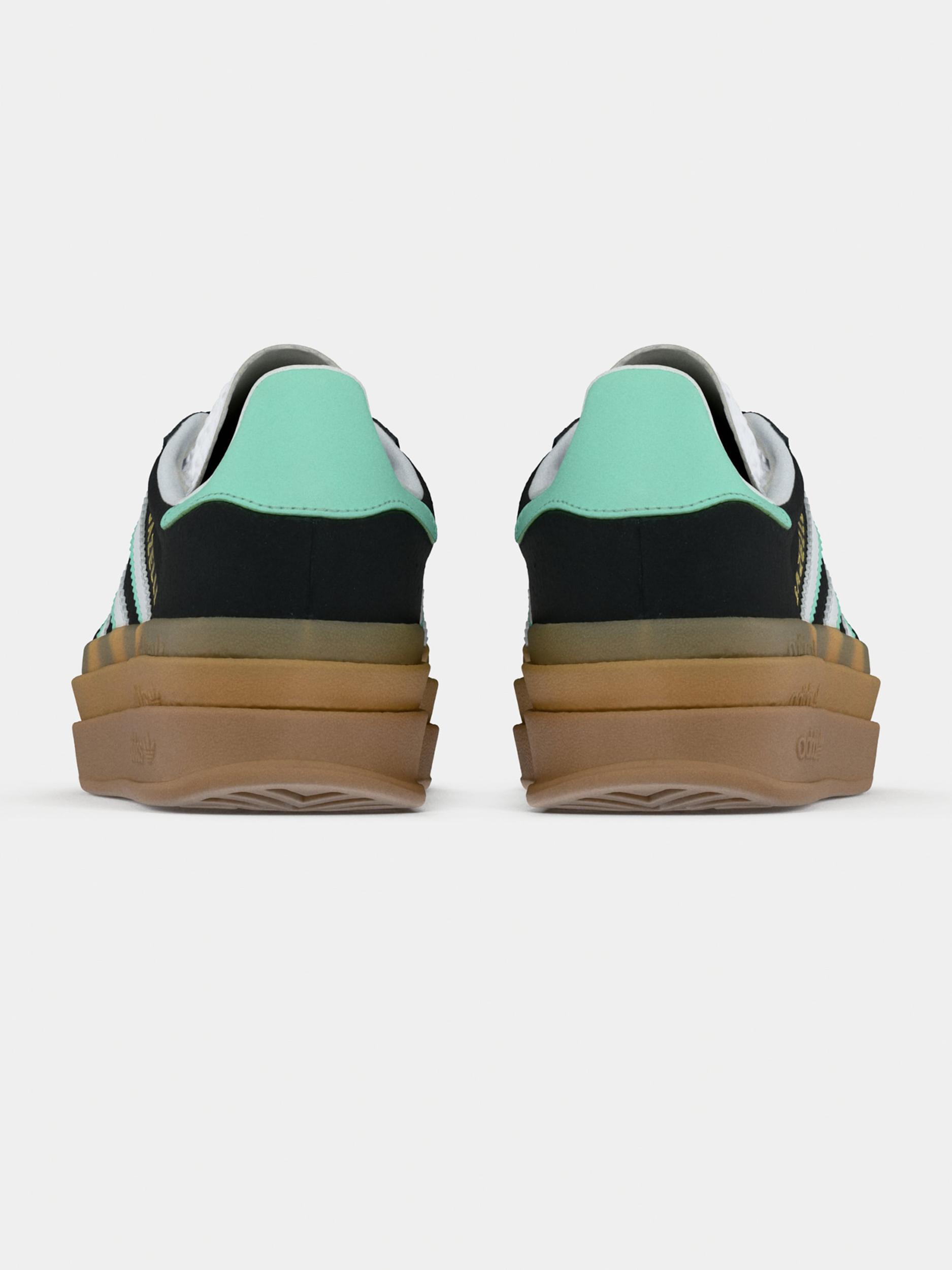 ADIDAS ORIGINALS Sportcipő 'GAZELLE BOLD' vízszín / arany / fekete / fehér