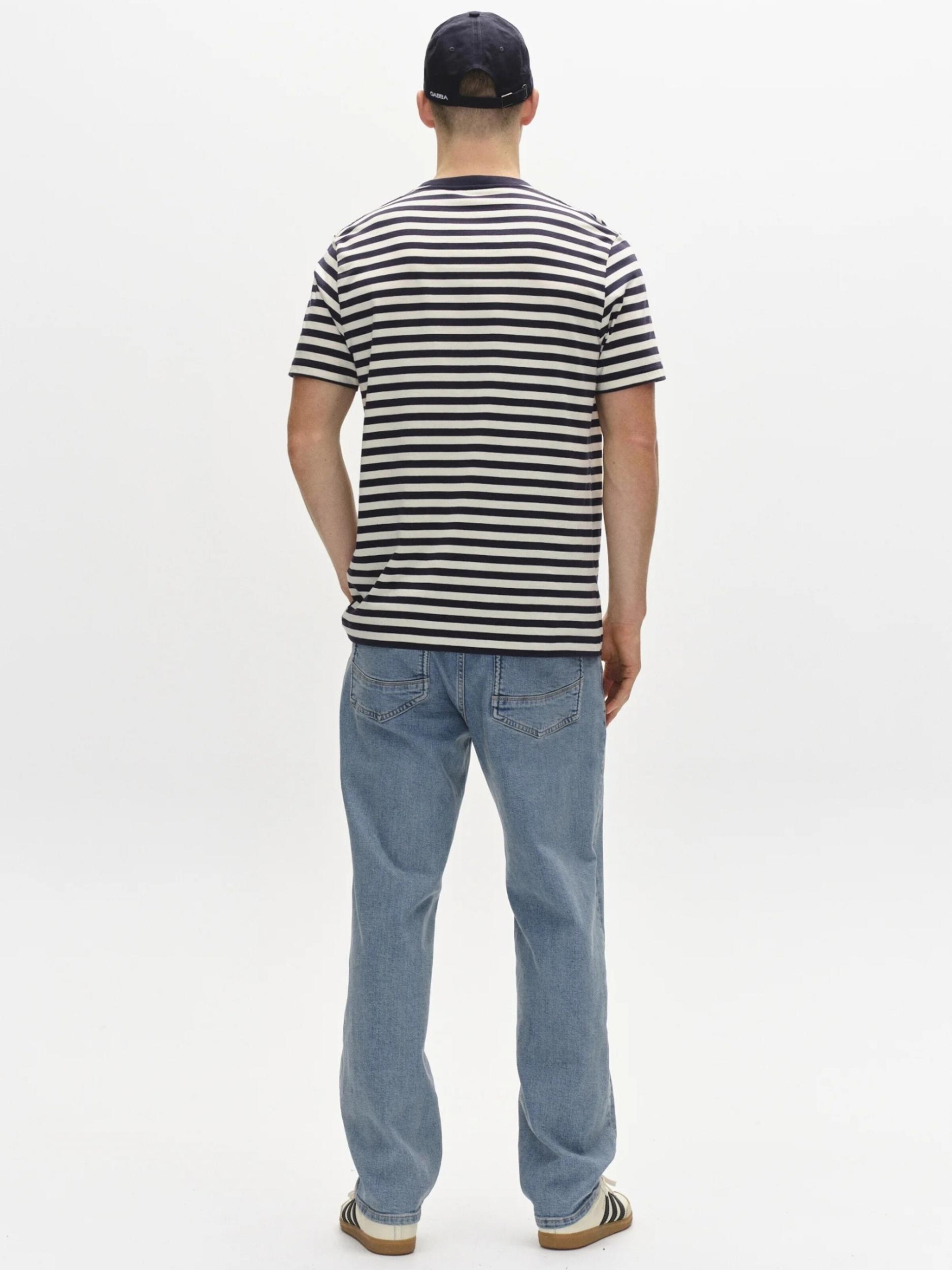 GABBA Póló 'Dune' tengerészkék / fehér