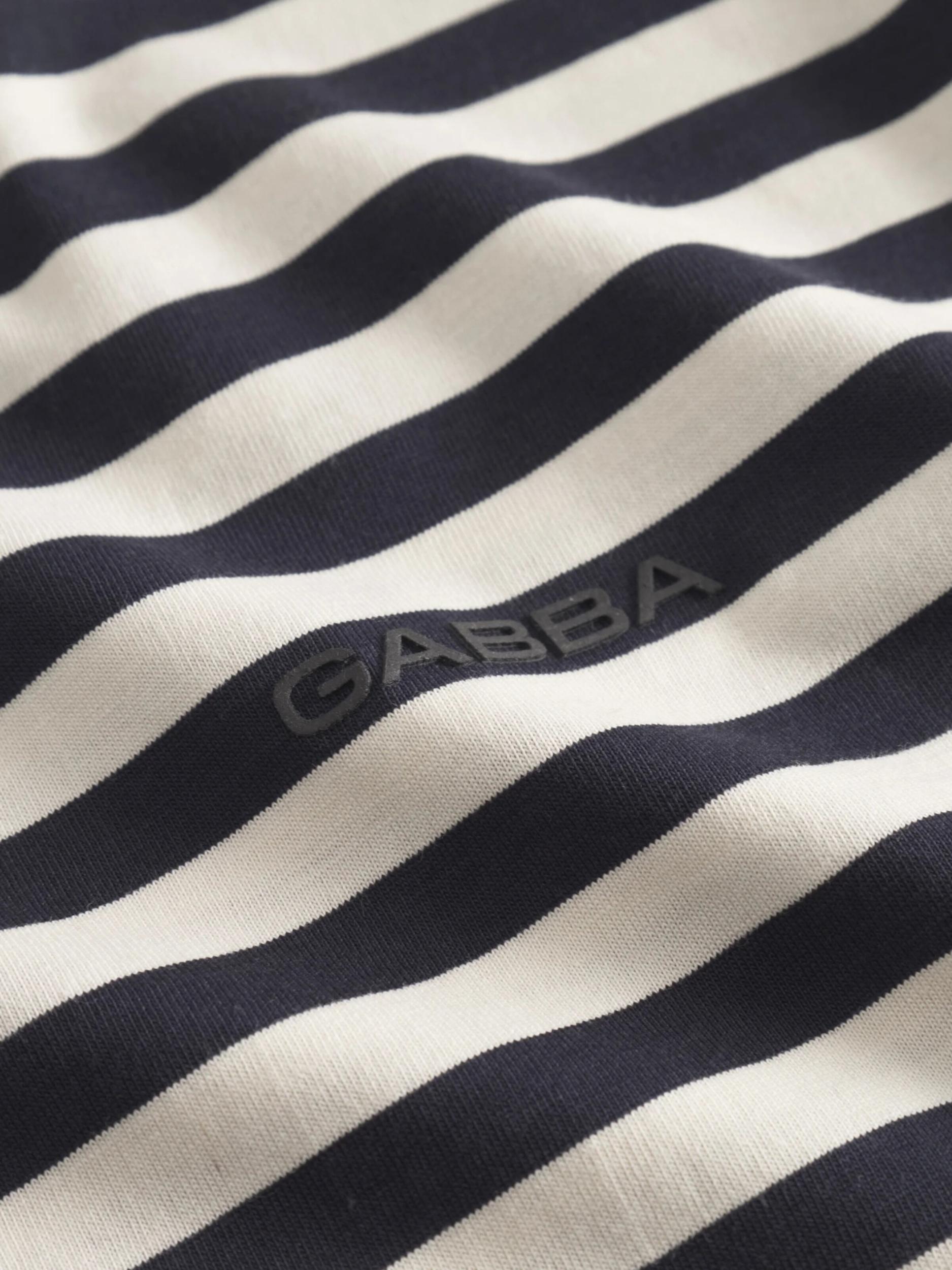 GABBA Póló 'Dune' tengerészkék / fehér