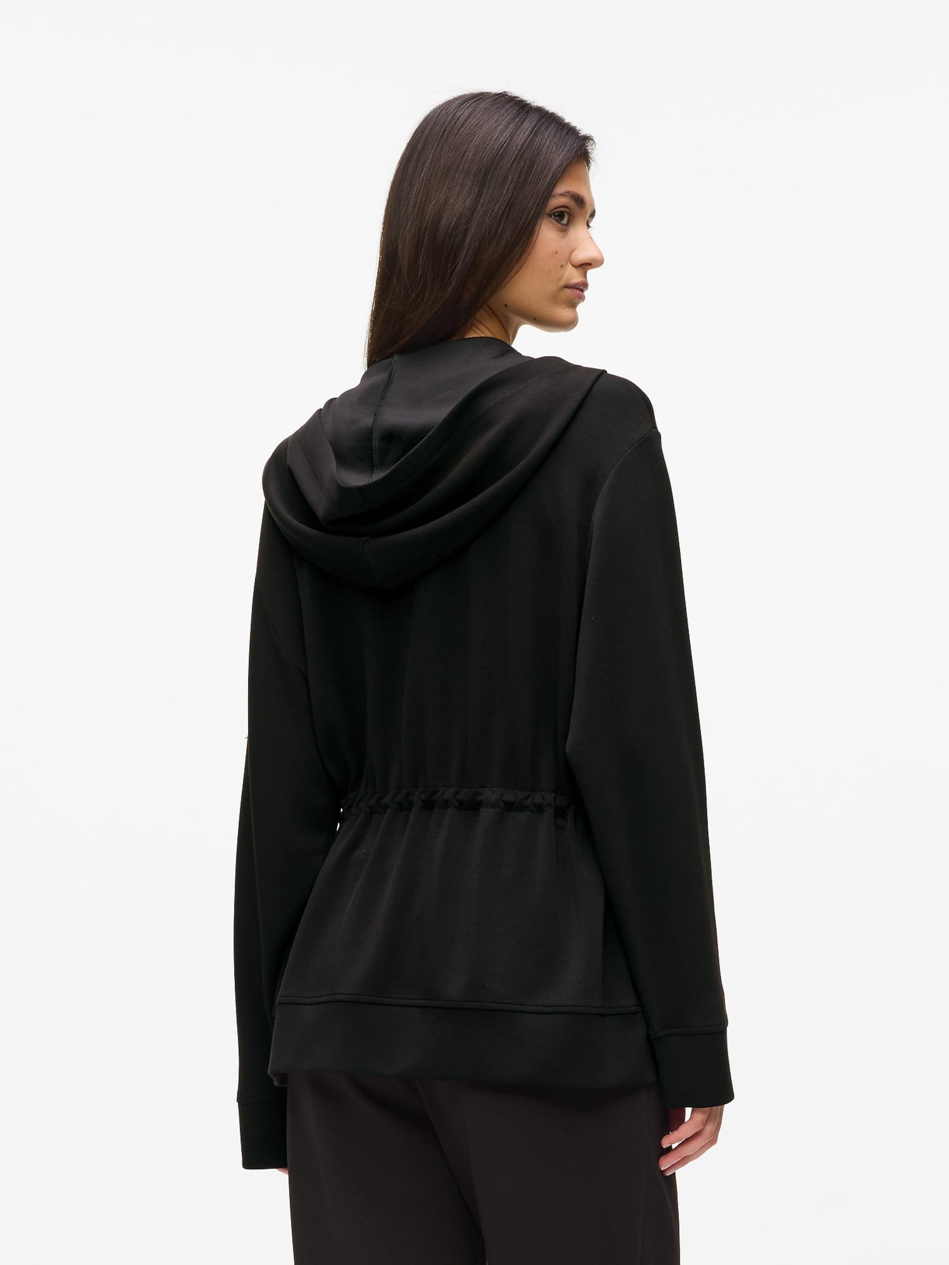 Karl Lagerfeld Tréning dzseki 'Rue St-Guillaume' fekete / fehér