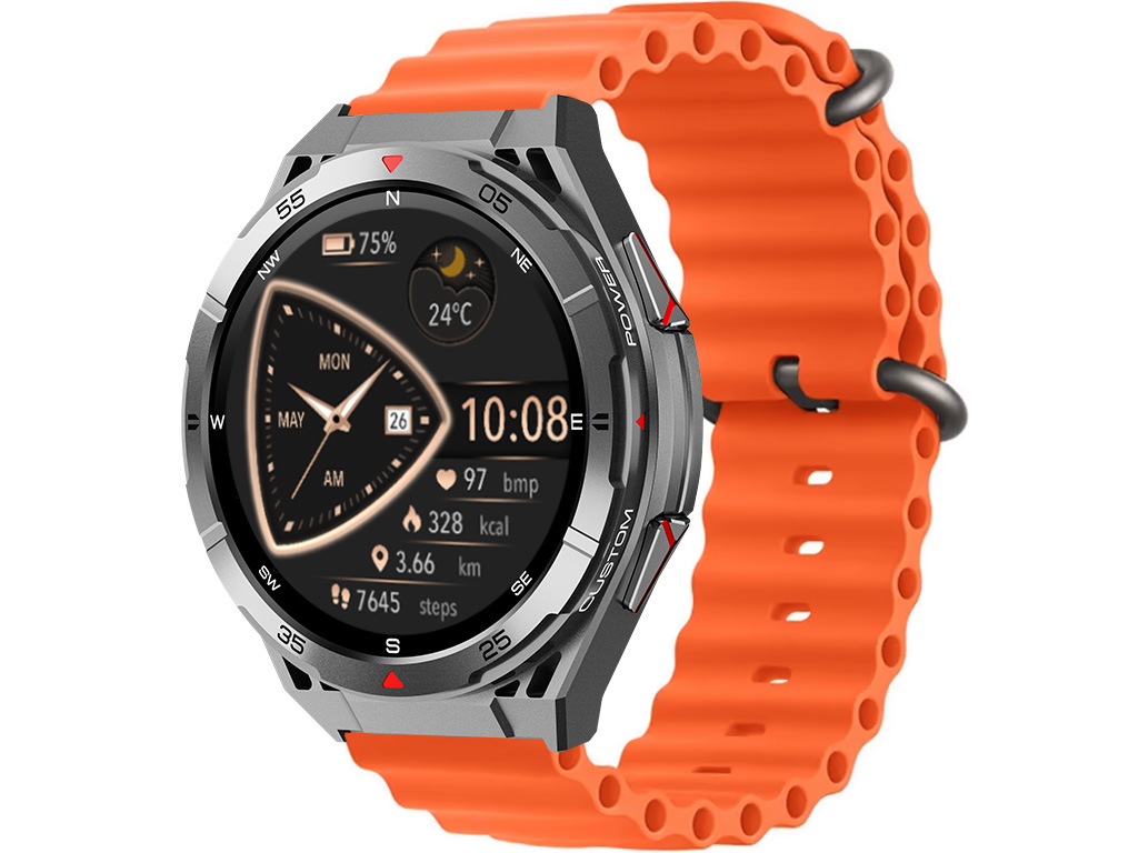 Madvell Horizon 2 GPS-szel űrszürke okosóra Ocean szilikon szíjjal