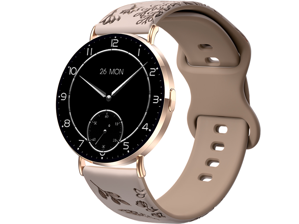 Madvell Elori púderarany okosóra szilikon szíjjal Pitypang