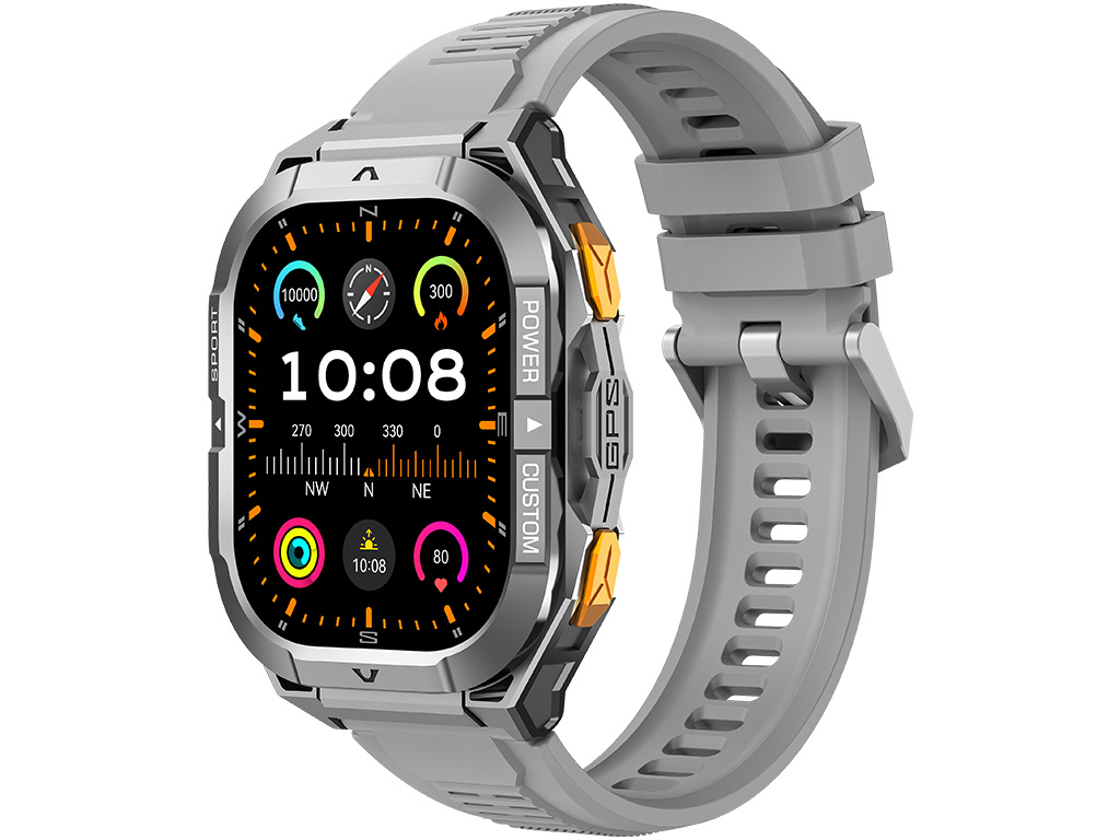 Madvell Frontier 3 GPS-szel űrszürke okosóra szilikon szíjjal