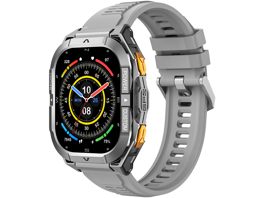 Madvell Frontier 3 GPS-szel űrszürke okosóra szilikon szíjjal