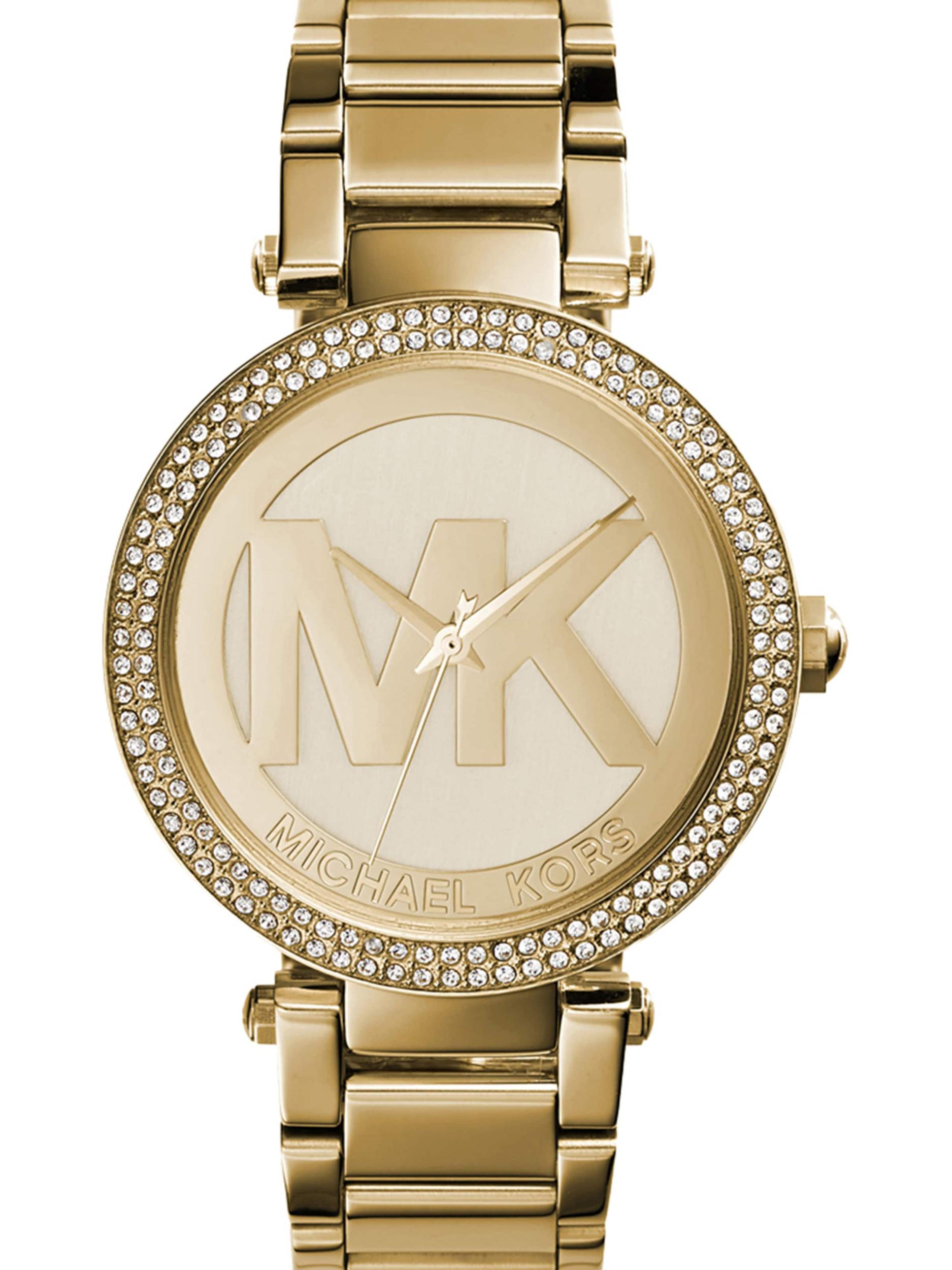 MICHAEL Michael Kors Analóg órák 'PARKER' arany / átlátszó
