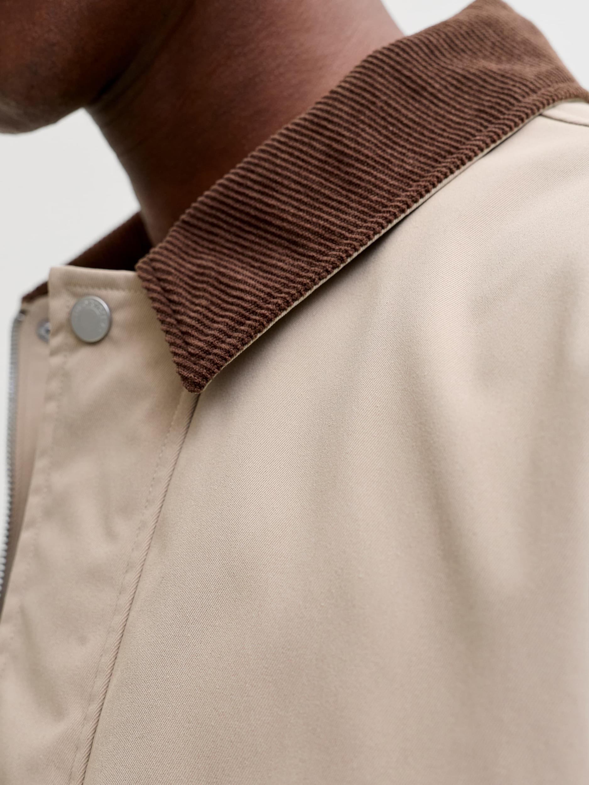 JACK & JONES Átmeneti dzseki 'JORCatskills Barn' barna / cappuccinobarna