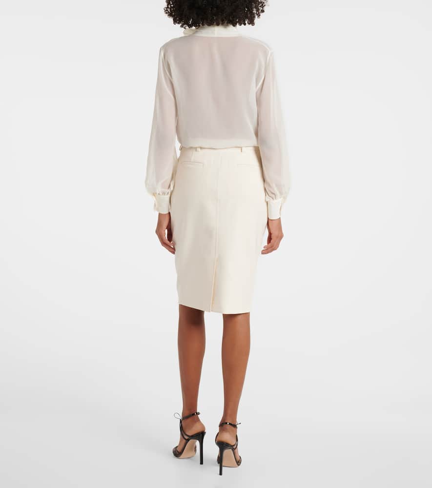 Tom Ford Cotton-blend midi skirt