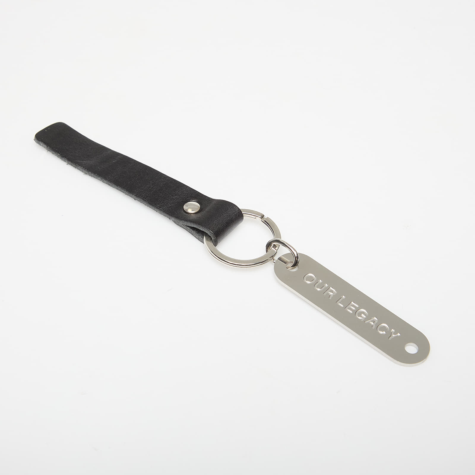 OUR LEGACY Ring Keyring Black Leather Universal