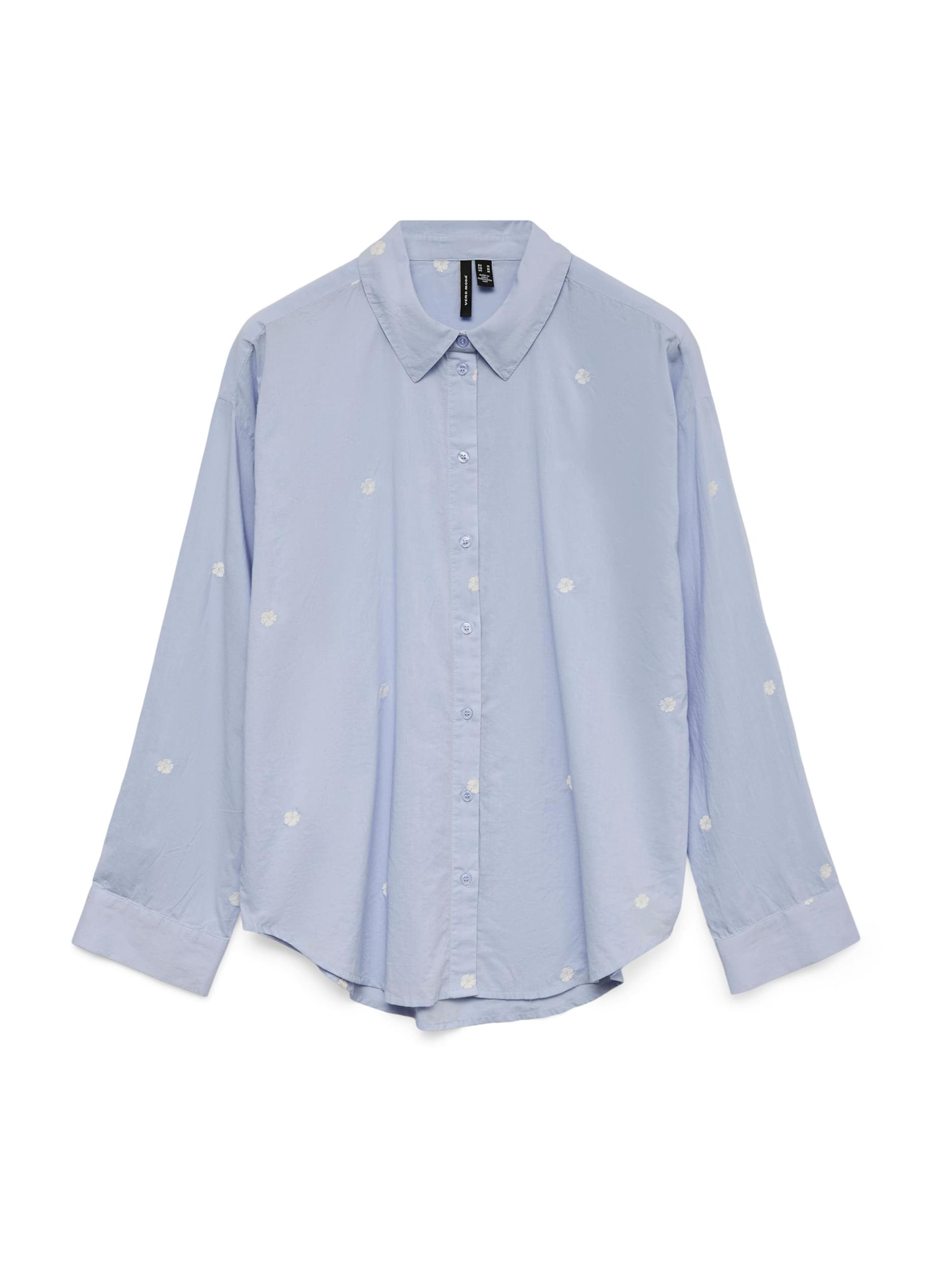 VERO MODA Blúz 'VMOdona' világoskék / fehér