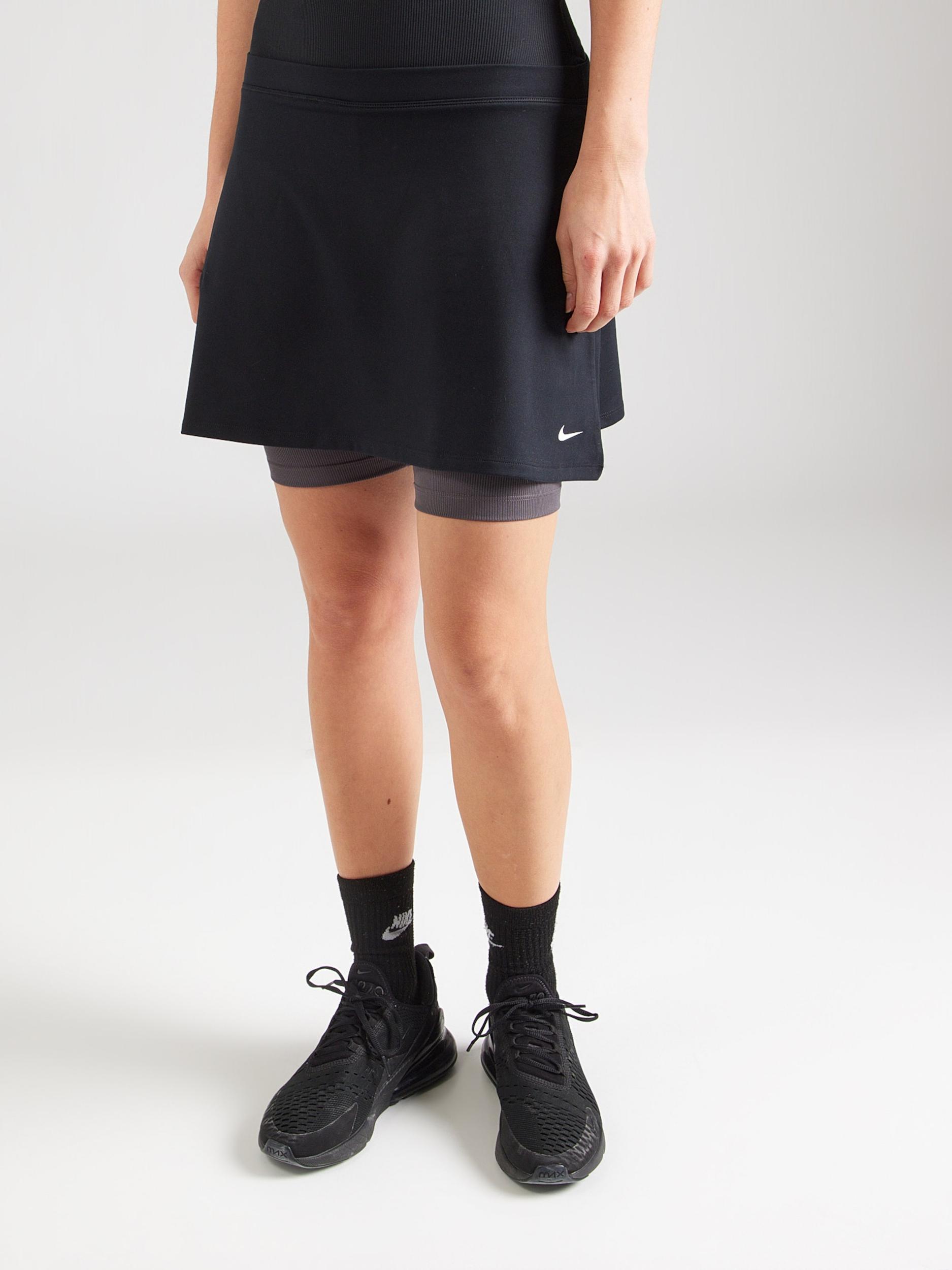 NIKE Sportszoknyák 'ONE' sötétszürke / fekete / fehér