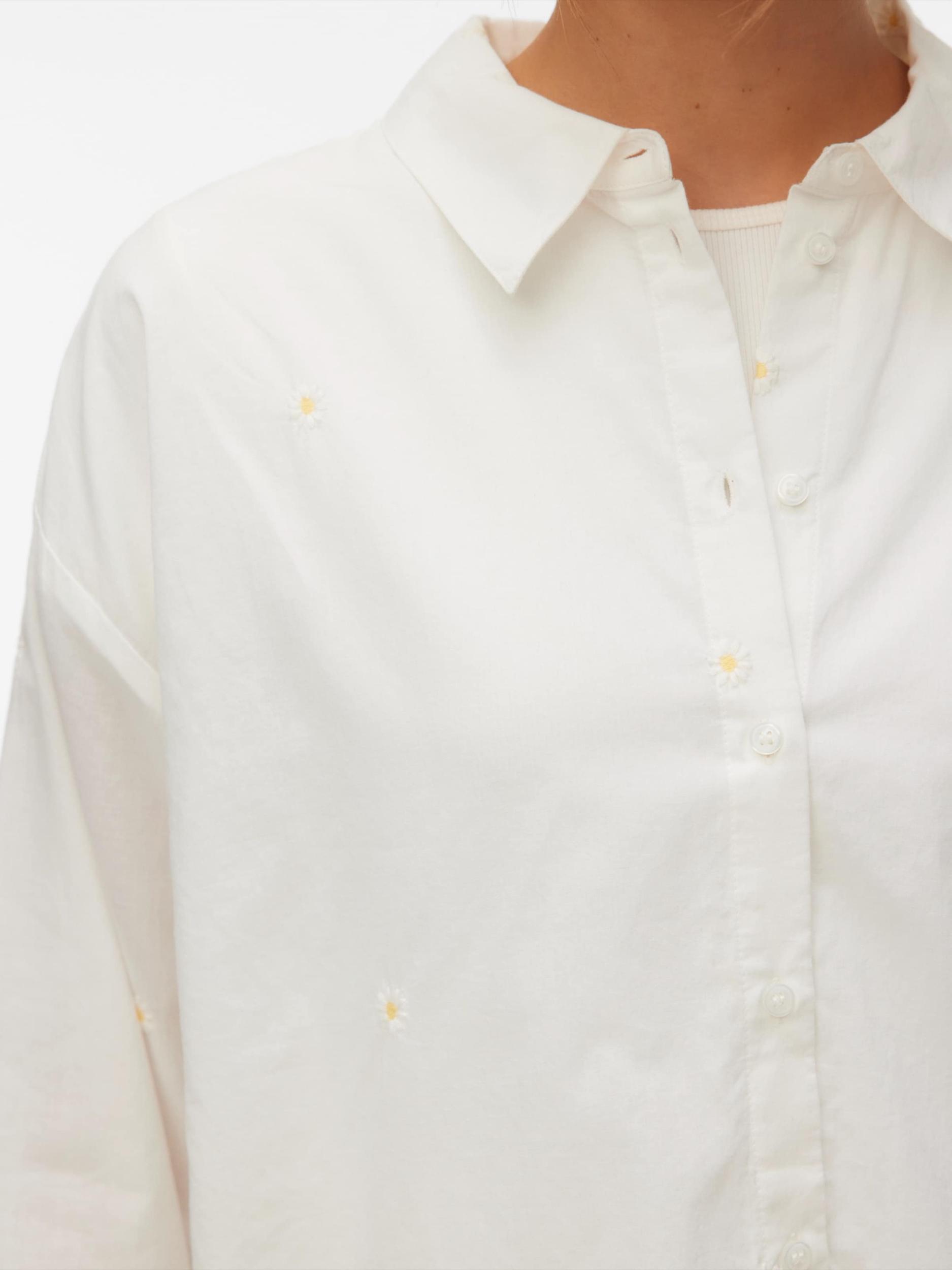 VERO MODA Blúz 'VMOdona' sárga / fehér