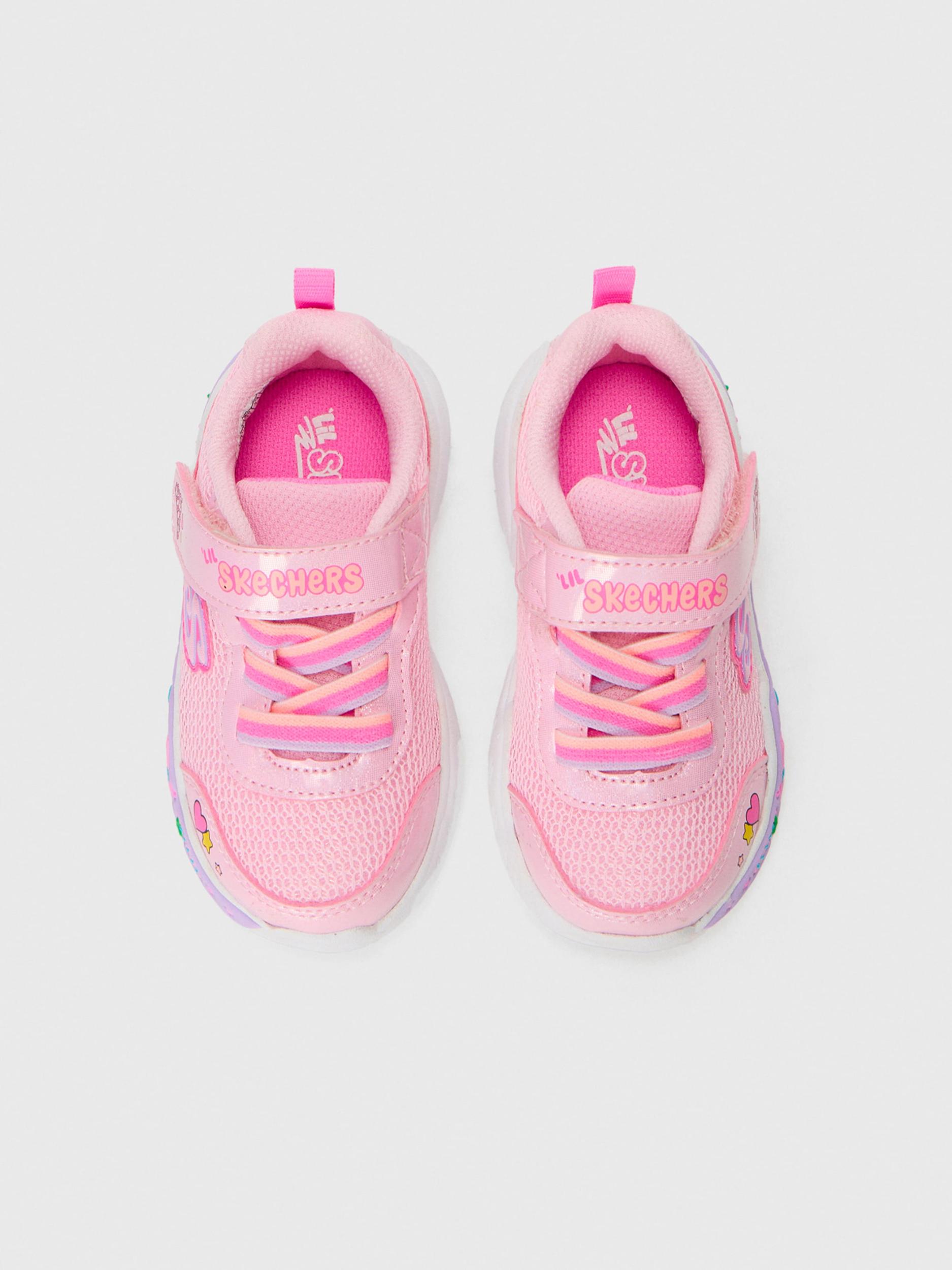 SKECHERS Sportcipő 'Play Scene - Fun Squad' sárga / rózsaszín / világos-rózsaszín