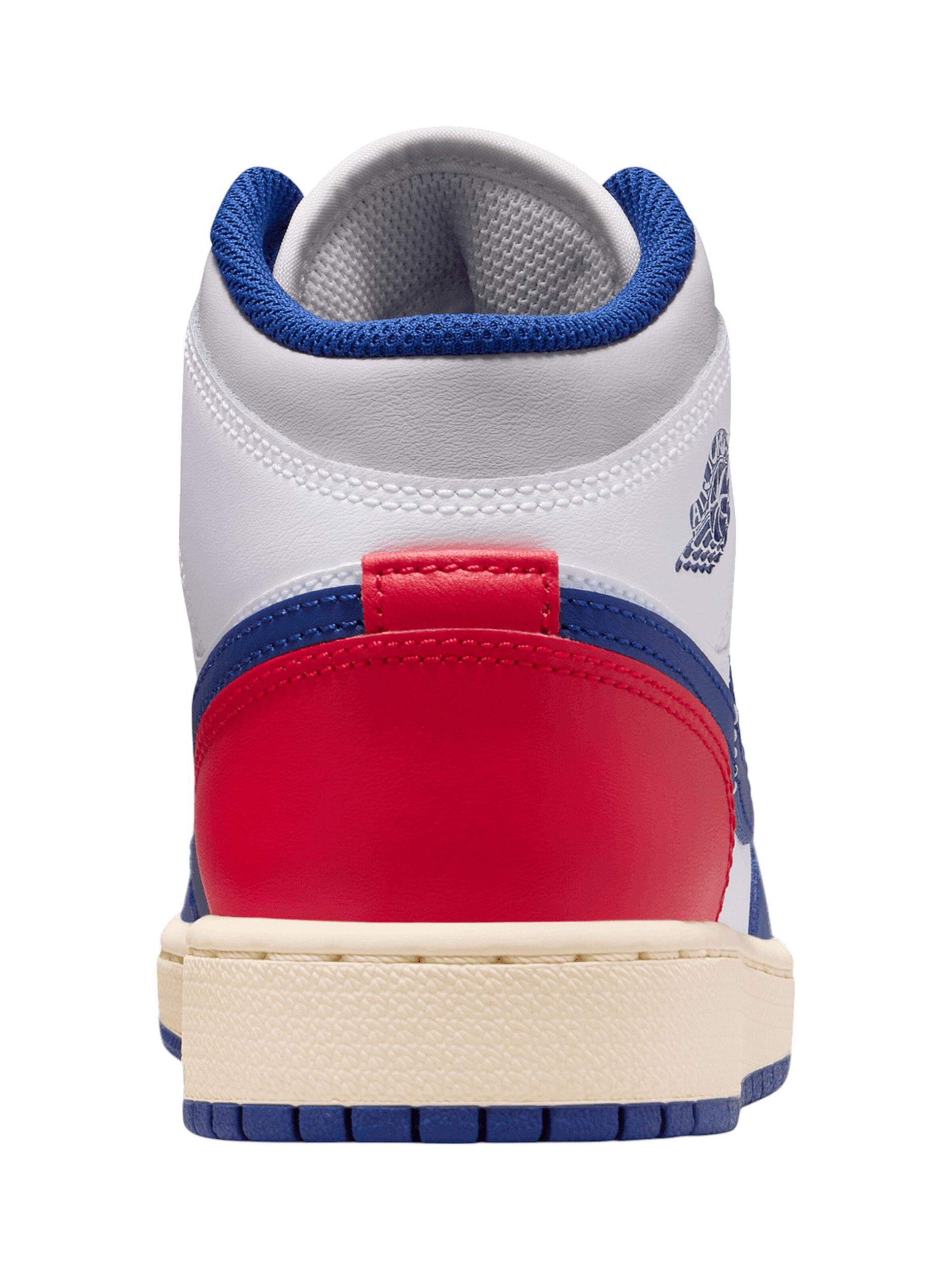 Jordan Sportcipő 'Air Jordan 1' kék / világosszürke / piros / fehér