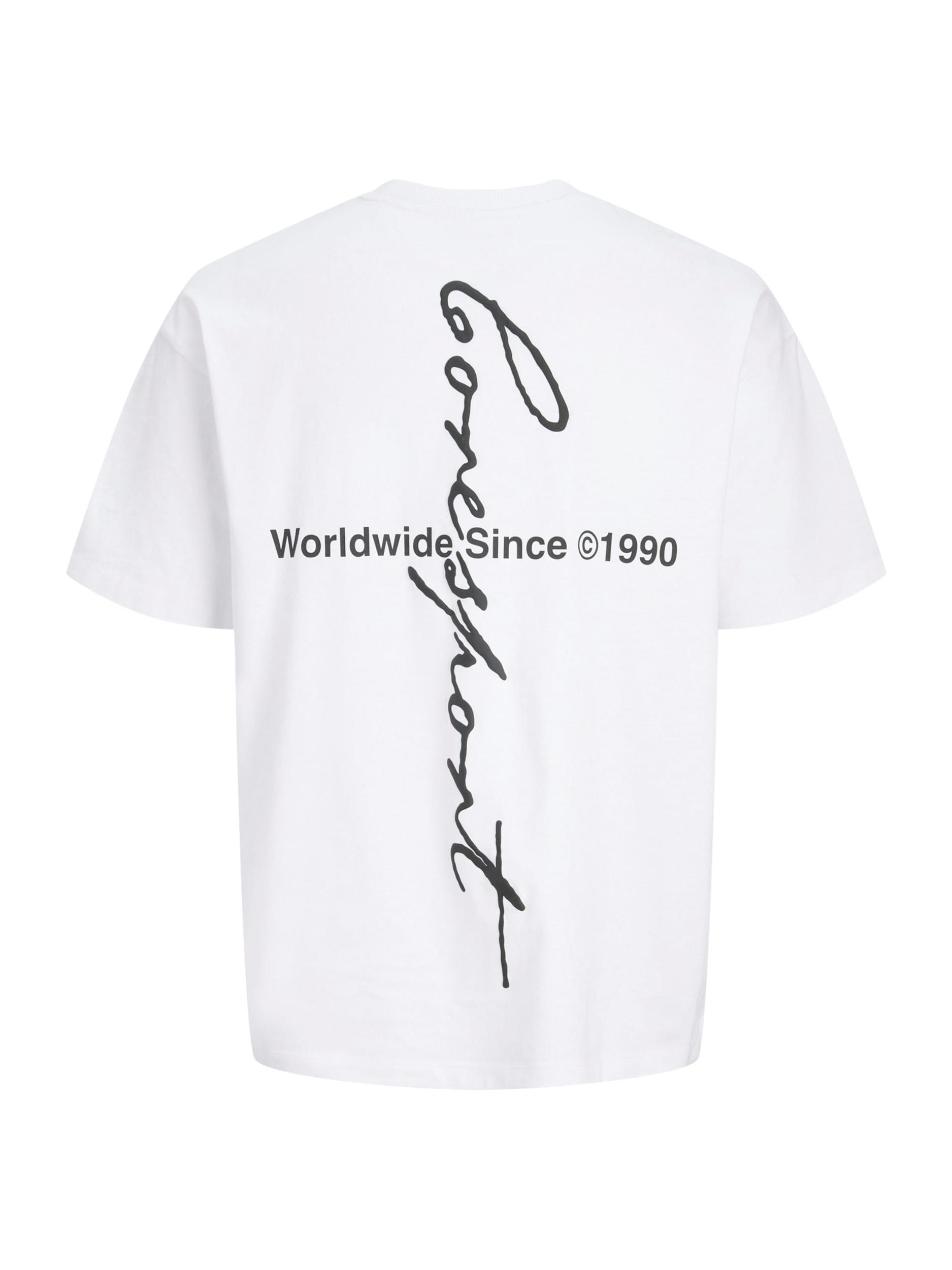 Jack & Jones Junior Póló 'JCODUST' fekete / fehér